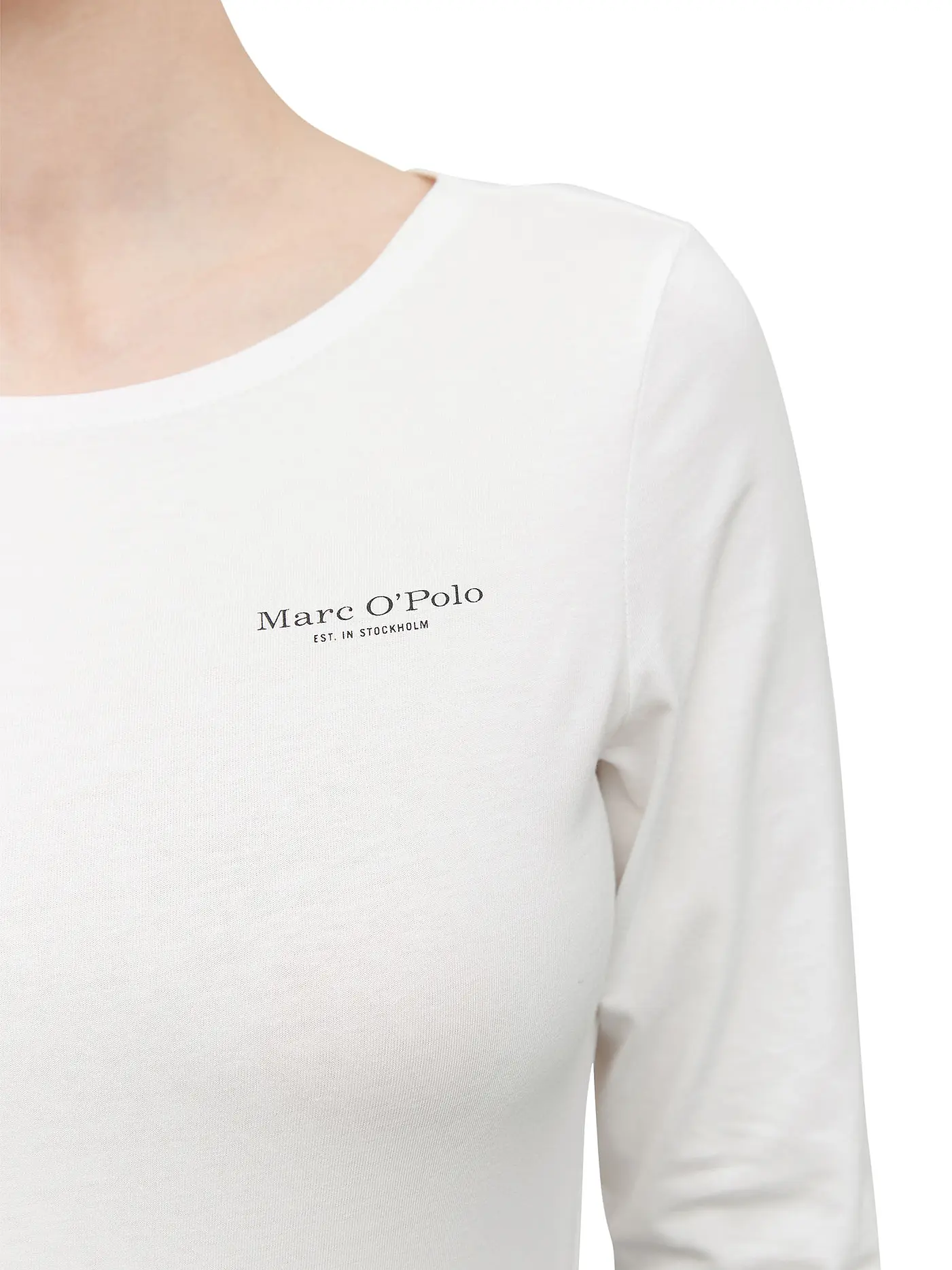 MARC O'POLO | Langarmshirt | weiss