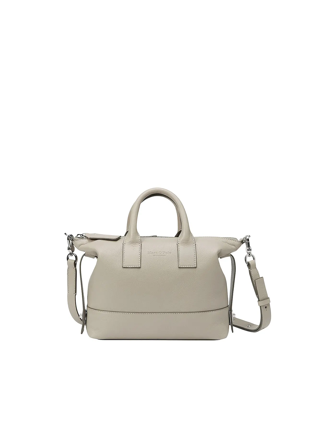 MARC O'POLO | Ledertasche - Umhängetasche | grau