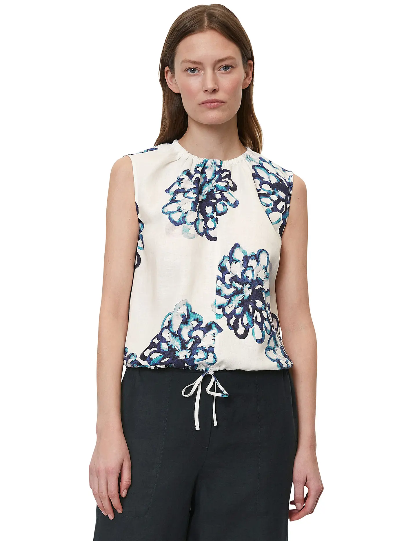 MARC O'POLO | Leinenbluse | blau