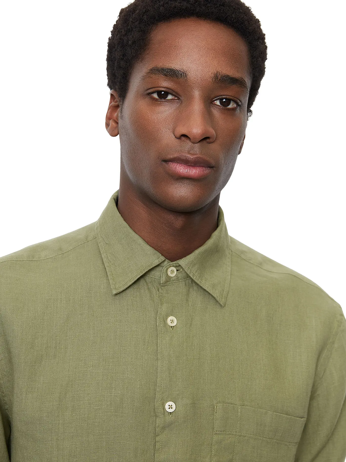MARC O'POLO | Leinenhemd Regular Fit | olive
