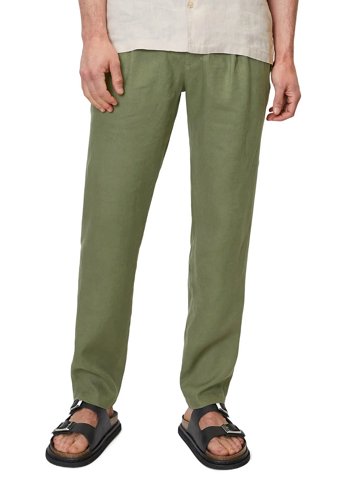 MARC O'POLO | Leinenhose  | olive