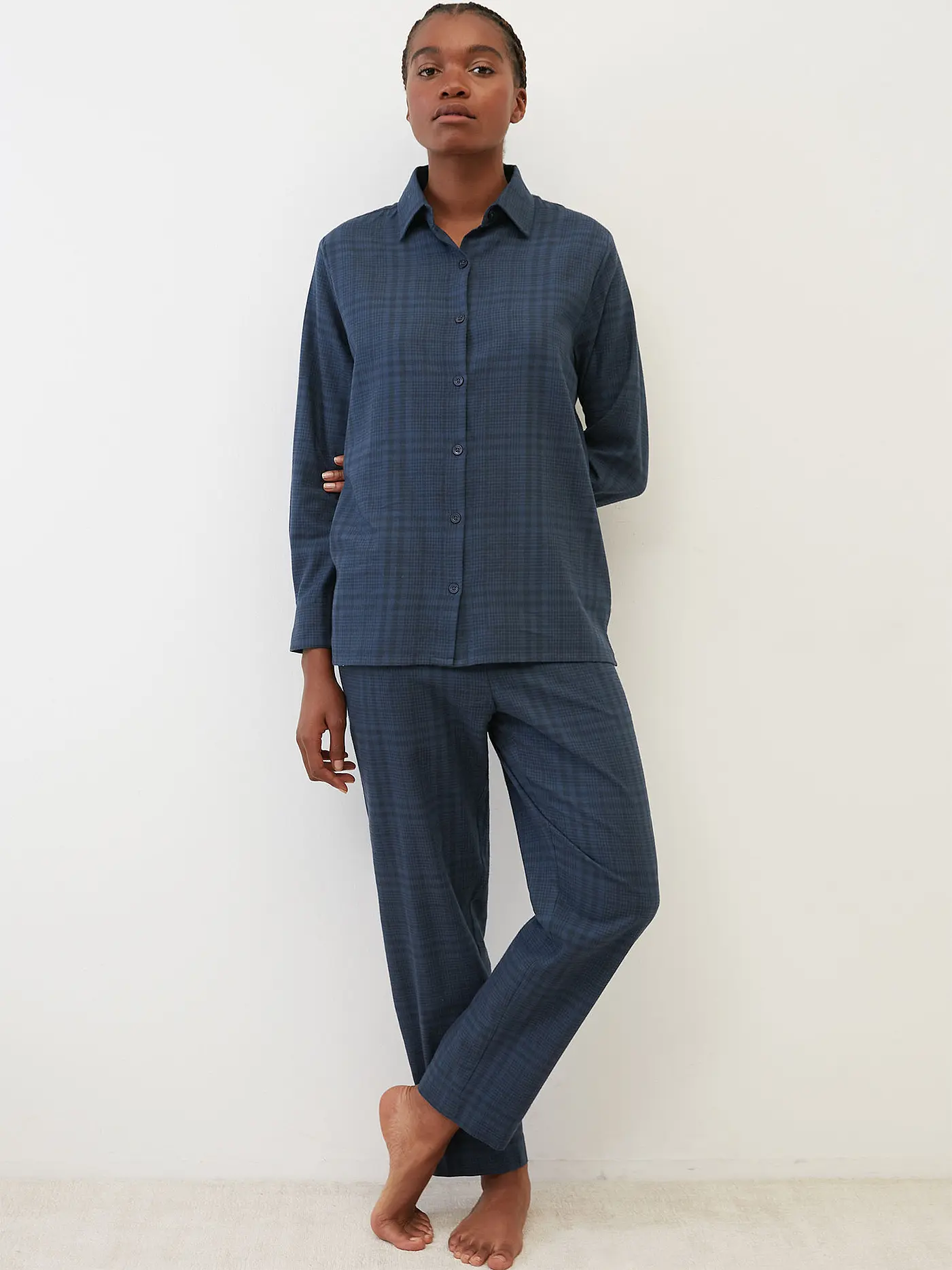 MARC O'POLO | Pyjamashirt | dunkelblau