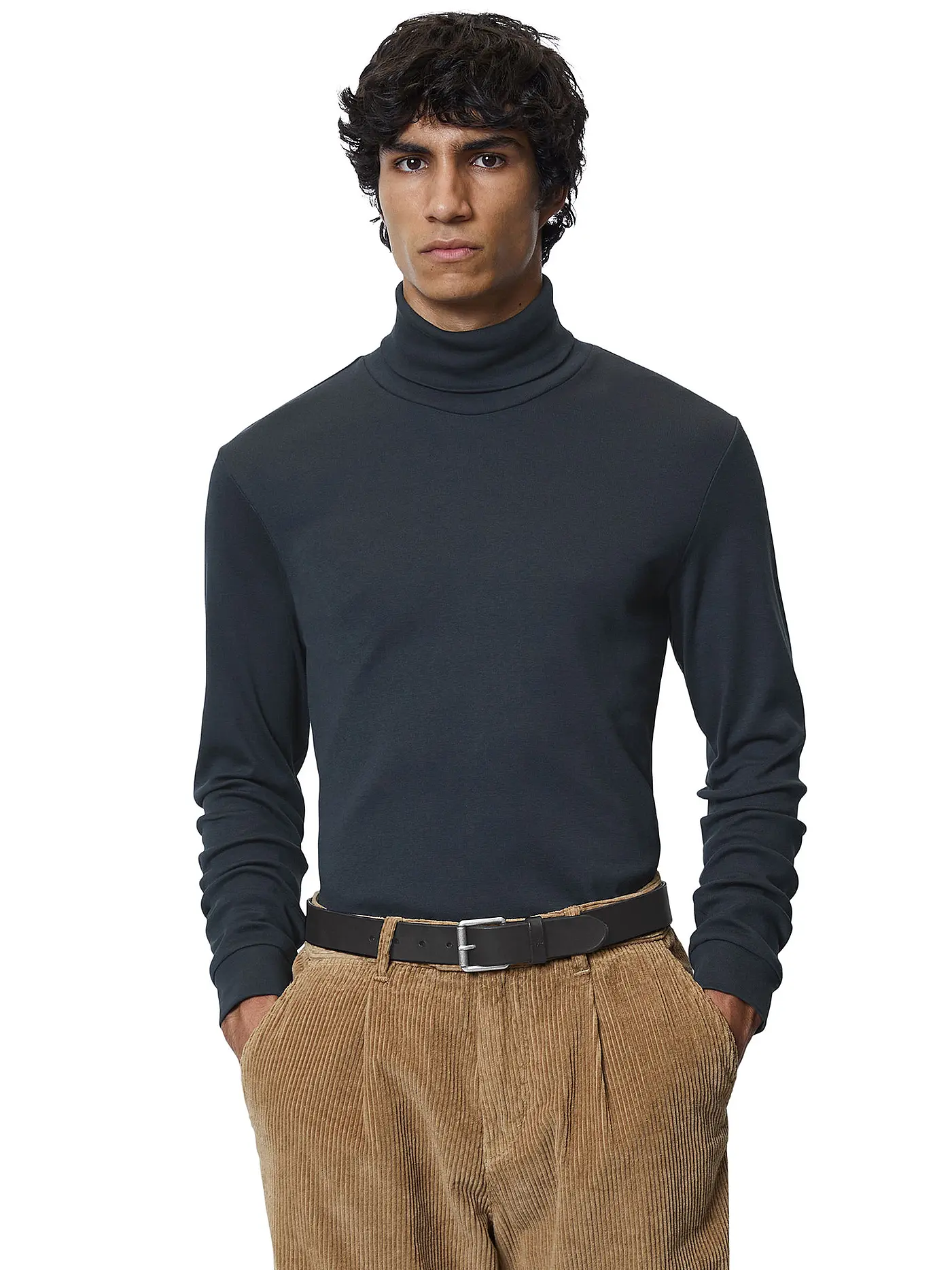 MARC O'POLO | Rollkragenshirt | blau
