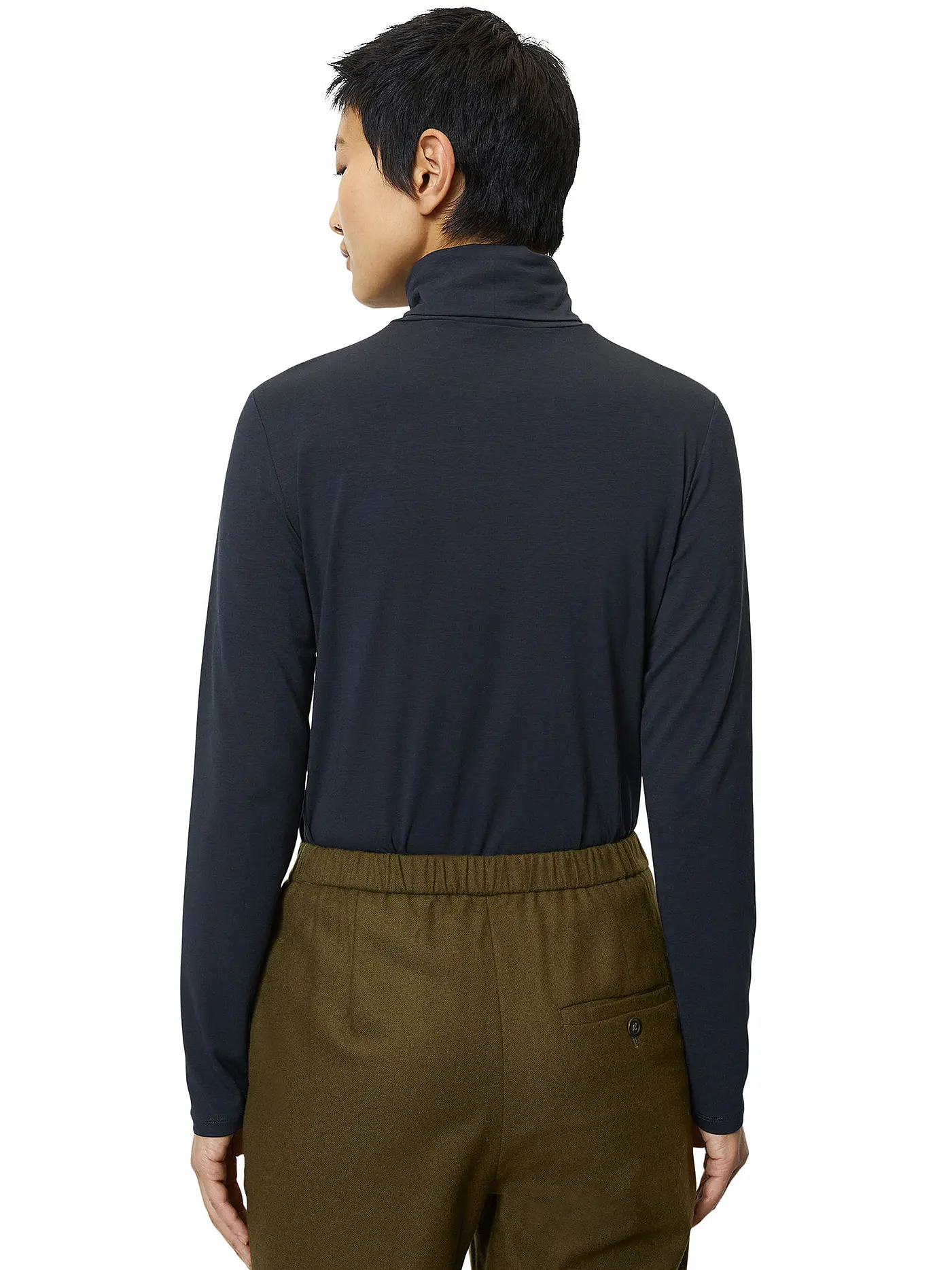 MARC O'POLO | Rollkragenshirt | dunkelblau