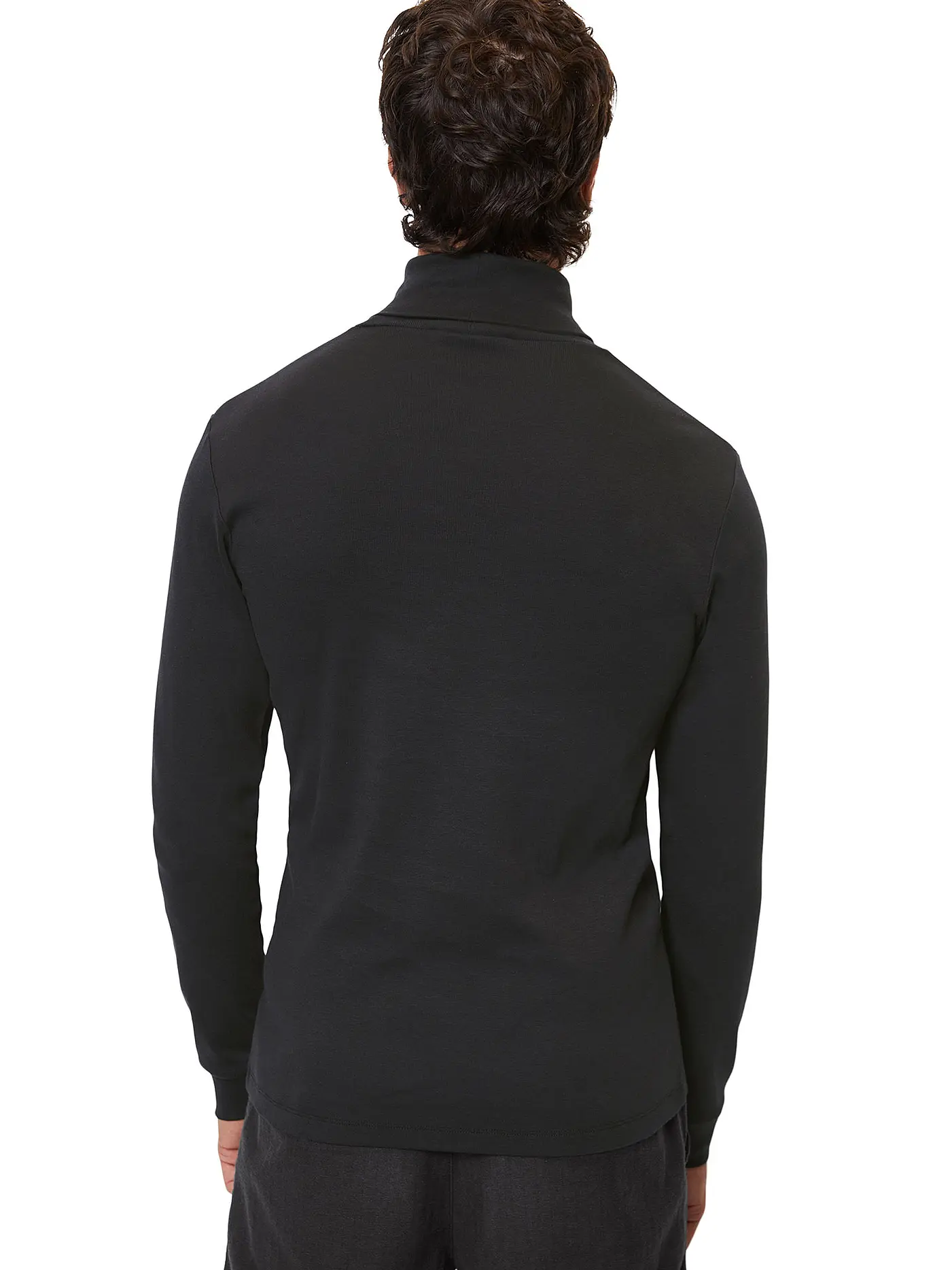 MARC O'POLO | Rollkragenshirt | schwarz
