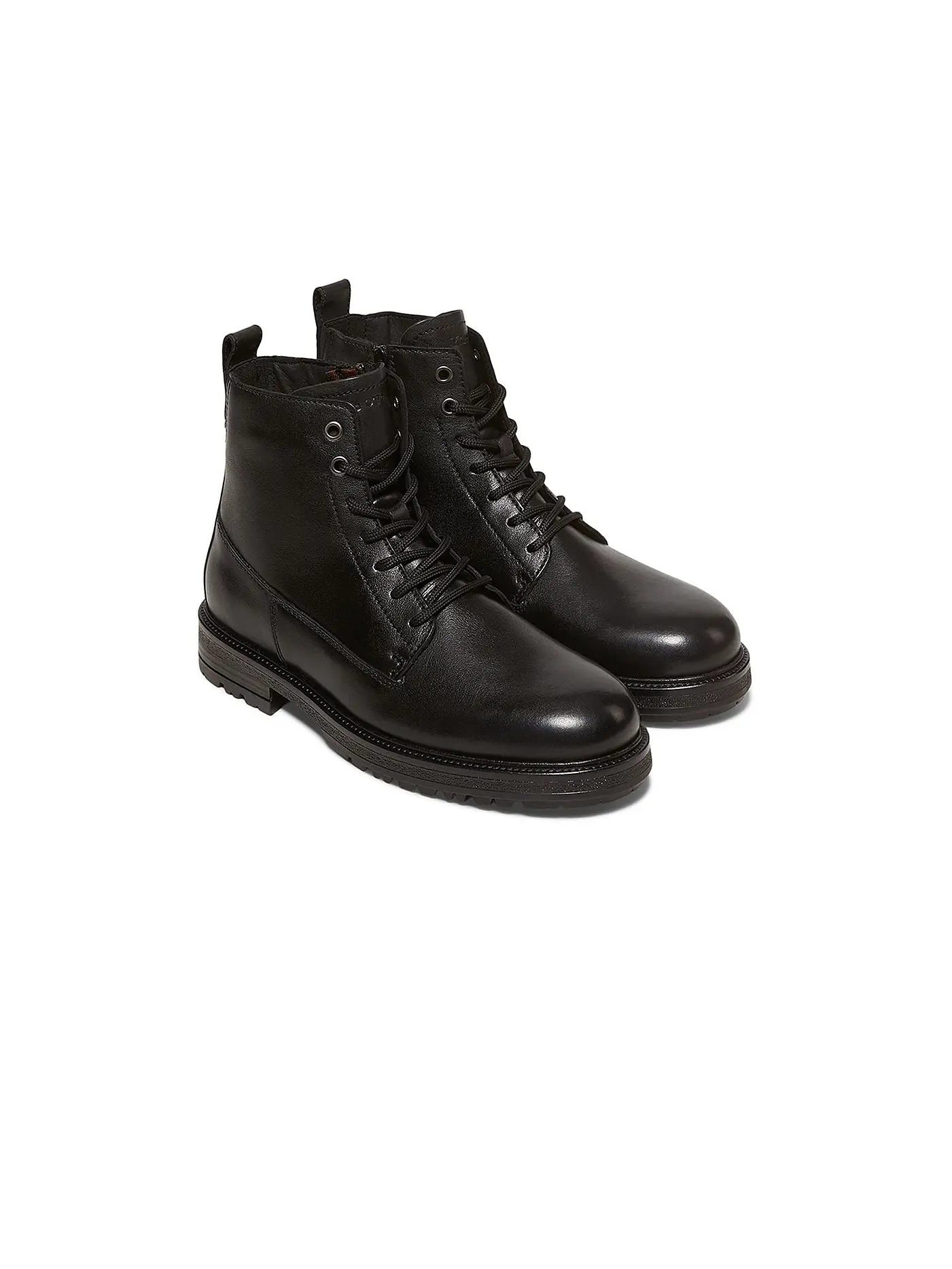 MARC O'POLO | Schnürboots | schwarz