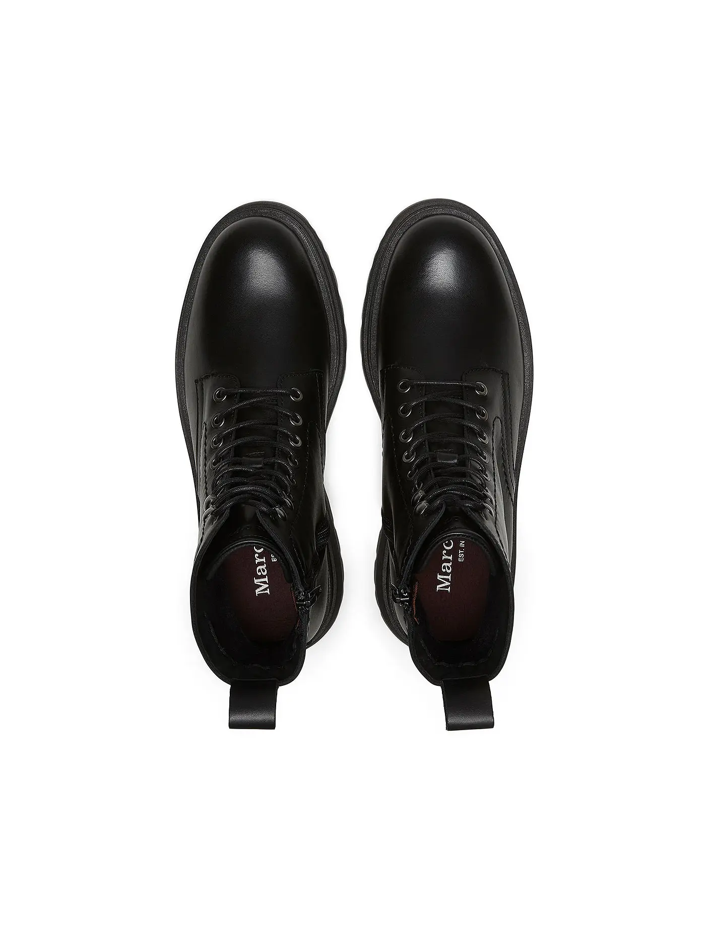 MARC O'POLO | Schnürboots | schwarz