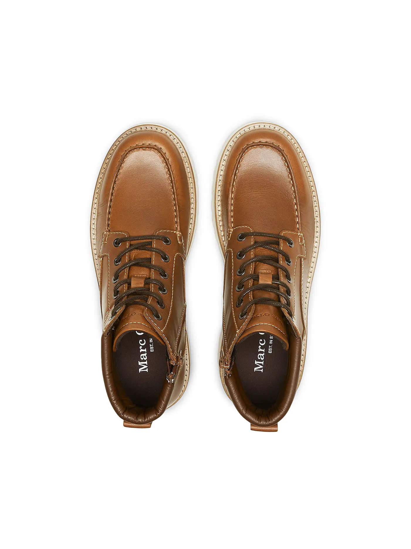 MARC O'POLO | Schnürboots | hellbraun