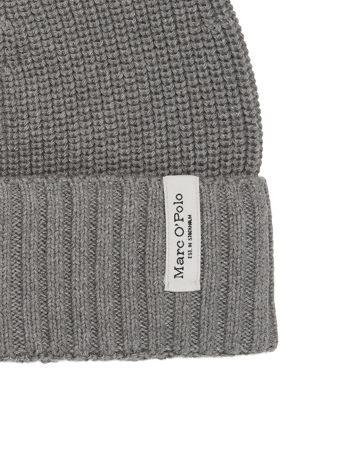 MARC O'POLO | Set 2-teilig Haube und Schal graphite grey melange | grau
