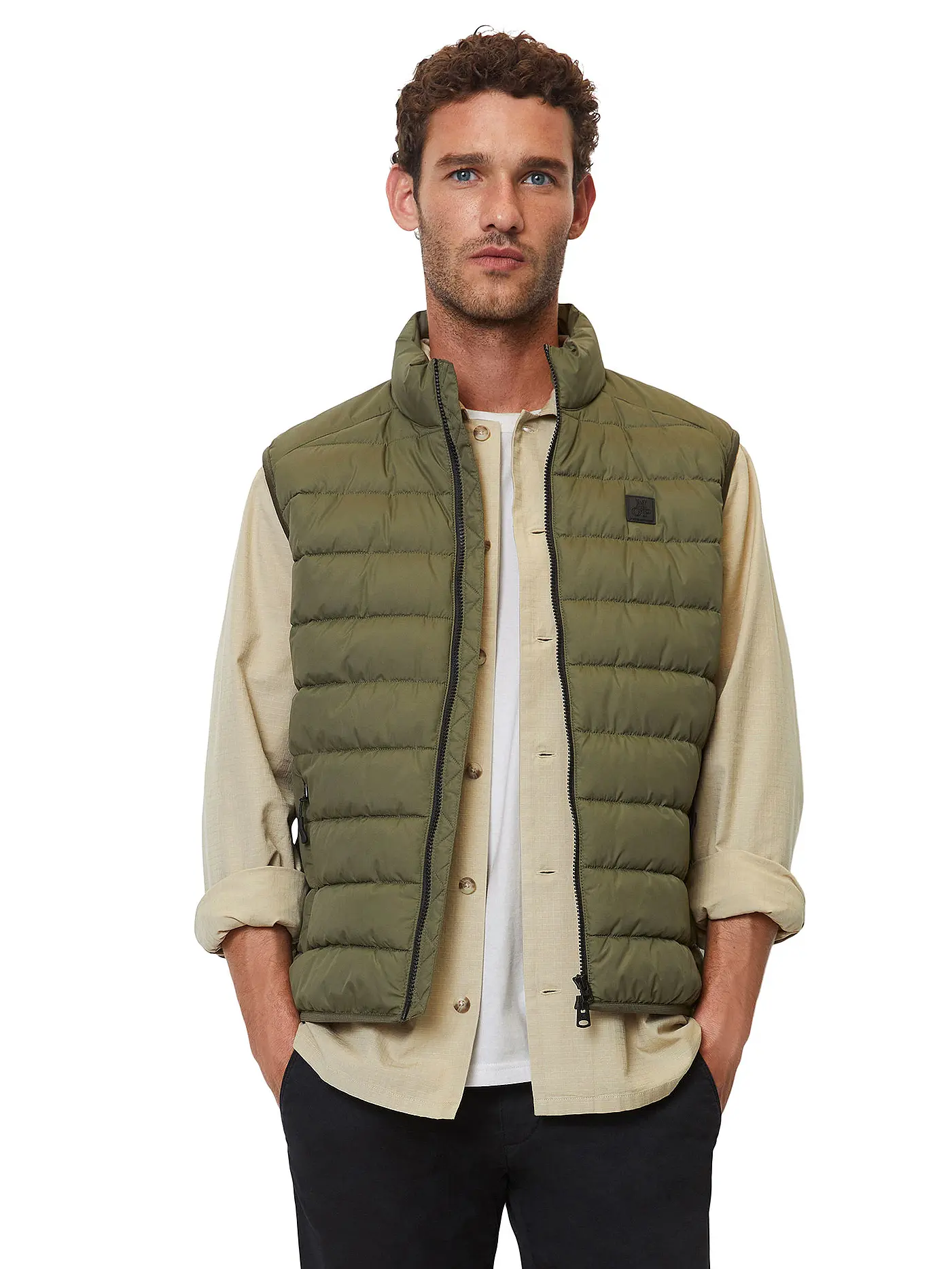 MARC O'POLO | Steppgilet  | dunkelgrün