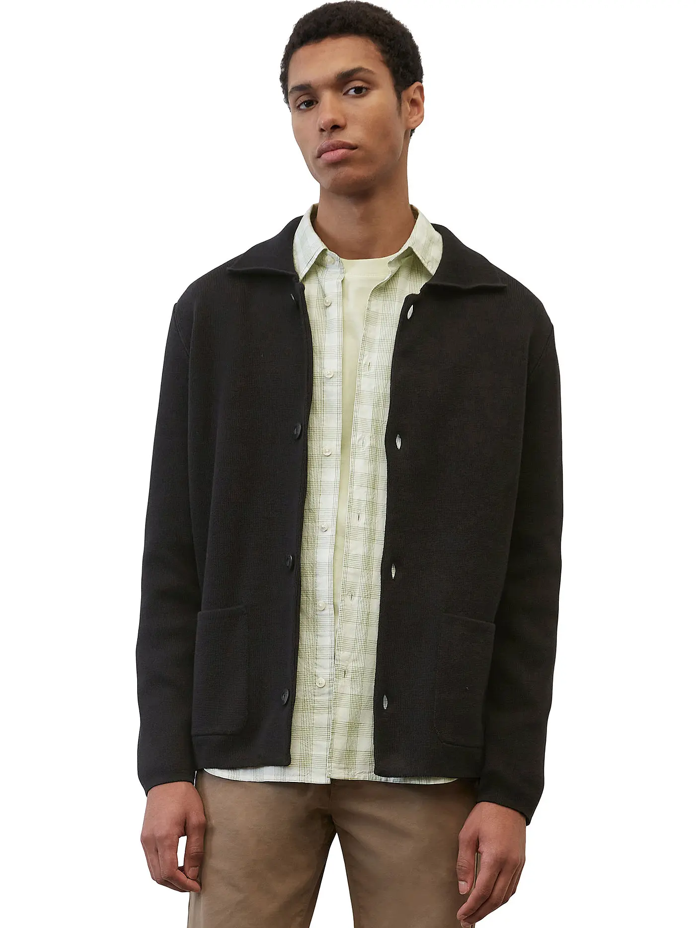 MARC O'POLO | Strickjacke | schwarz