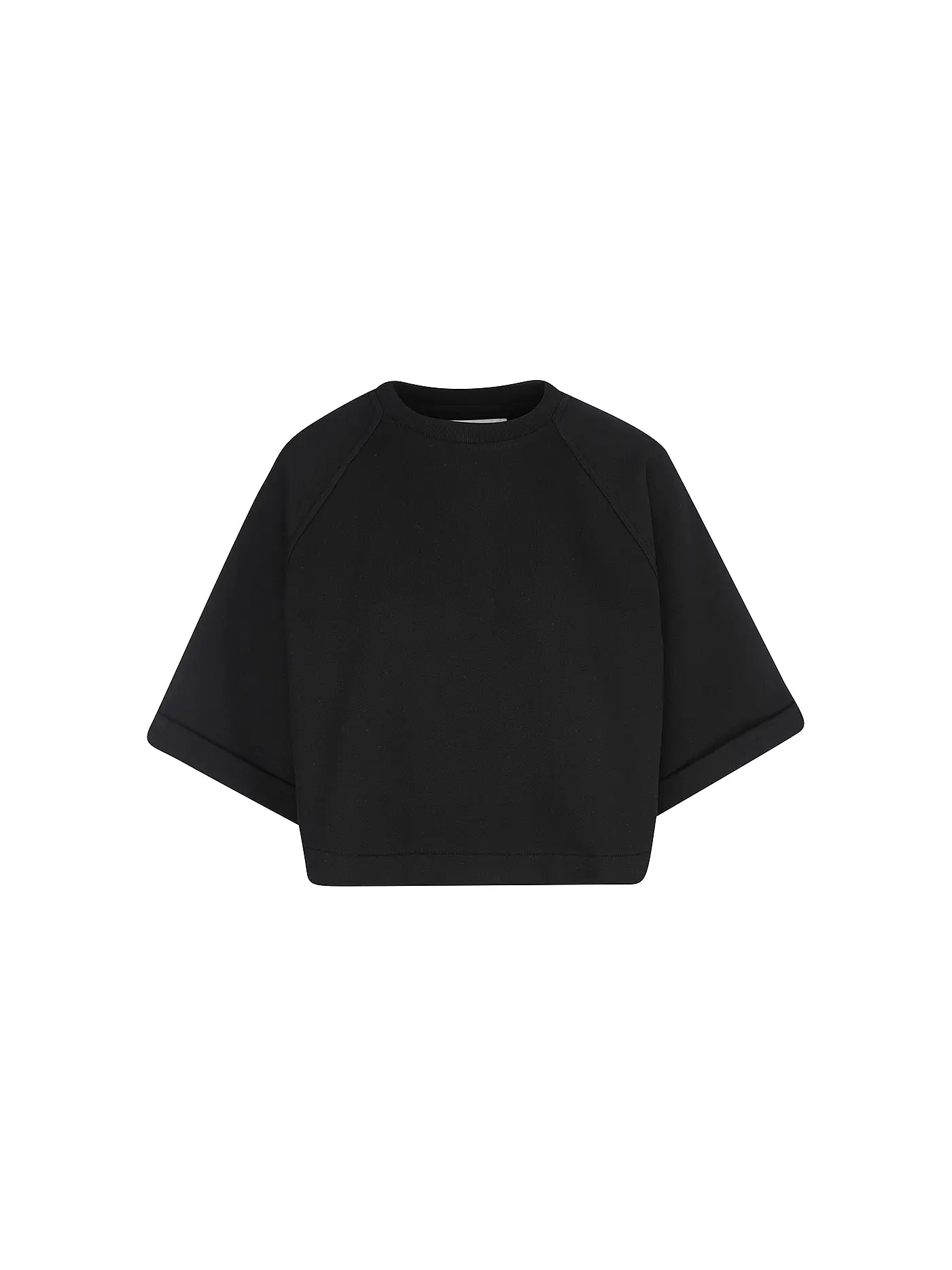 MARC O'POLO | Sweater Cropped Fit | schwarz