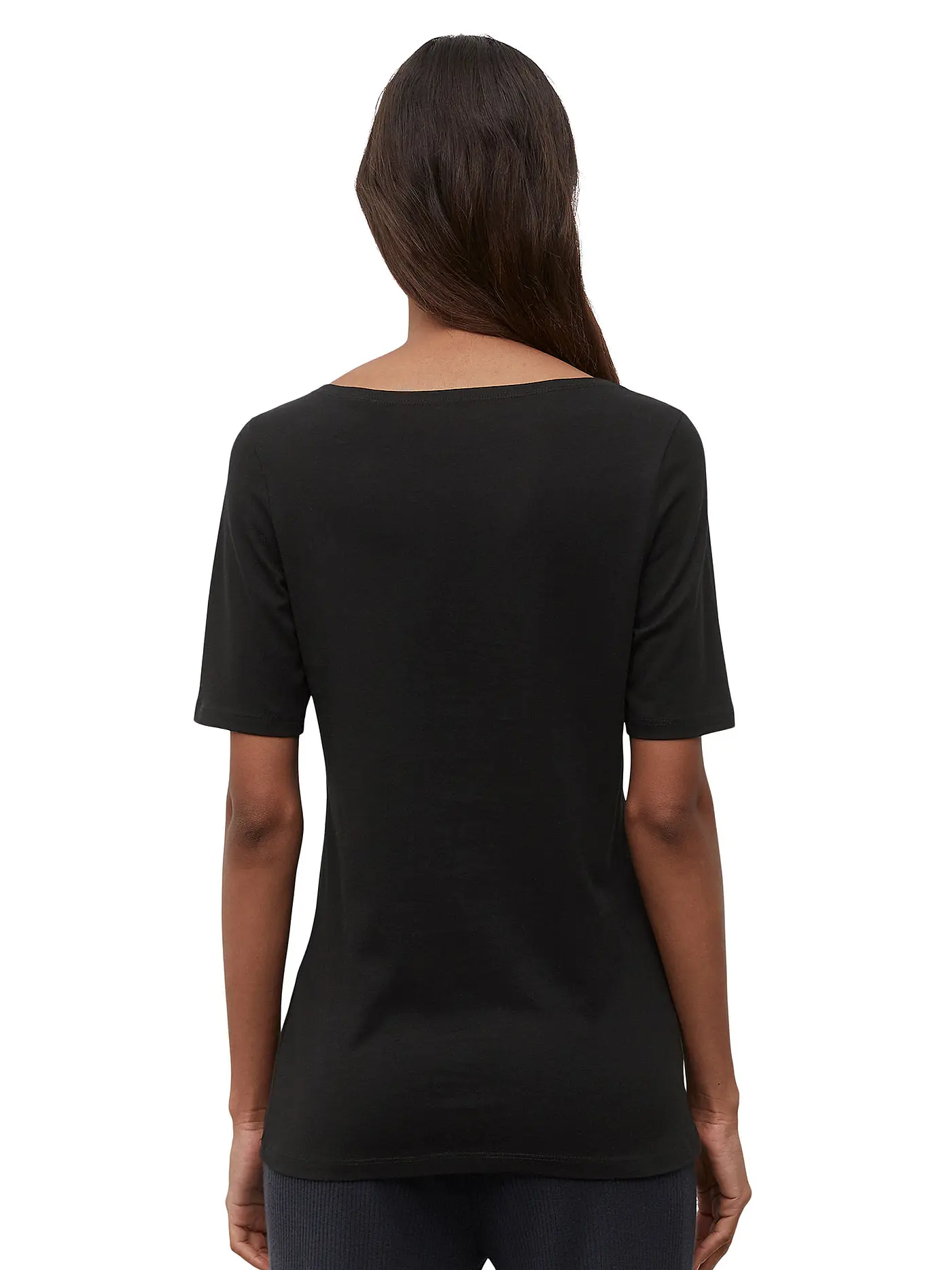 MARC O'POLO | T-Shirt Slim Fit  | schwarz