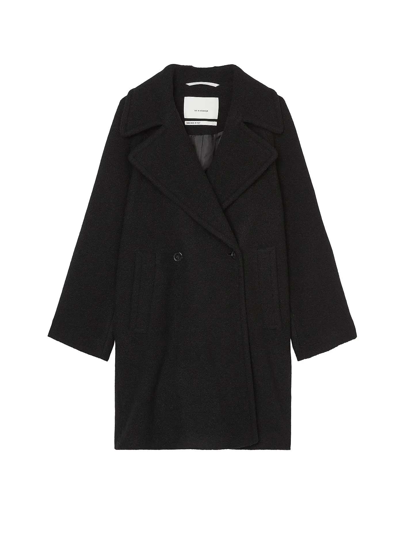 MARC O'POLO | Wollmantel | schwarz