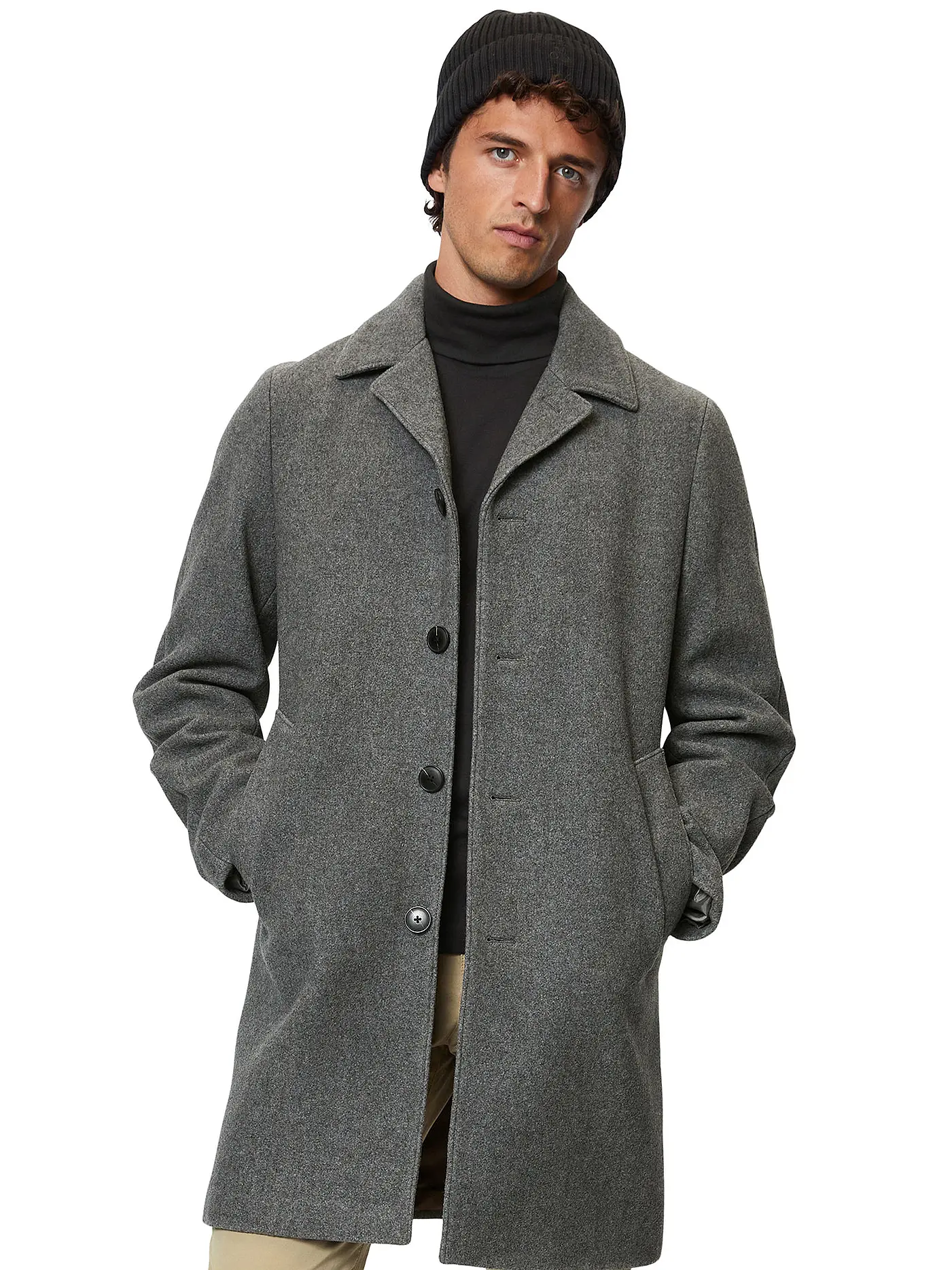 MARC O'POLO | Wollmantel | grau