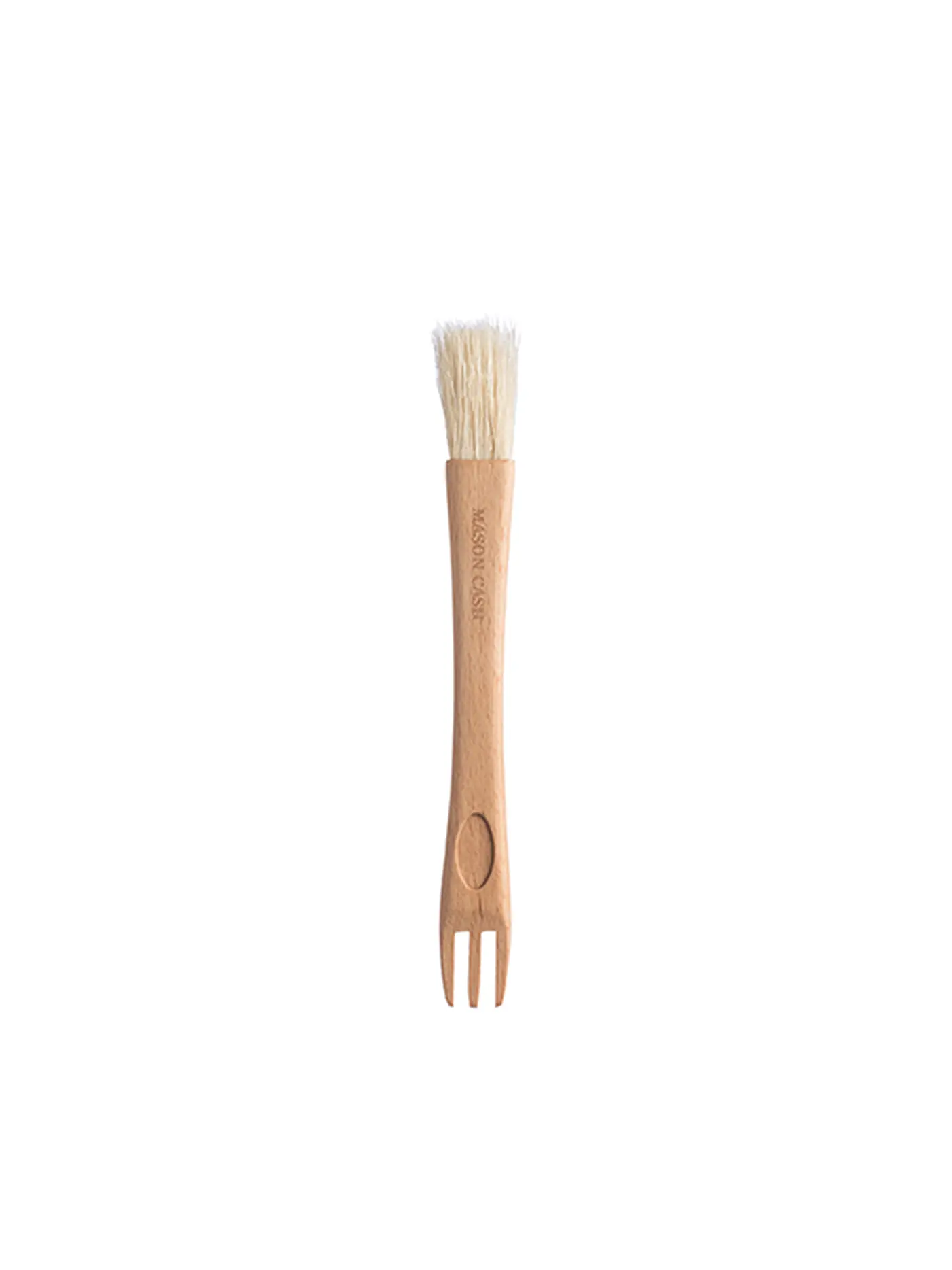 MASON CASH | 2-IN-1 Backpinsel mit Gabe | braun
