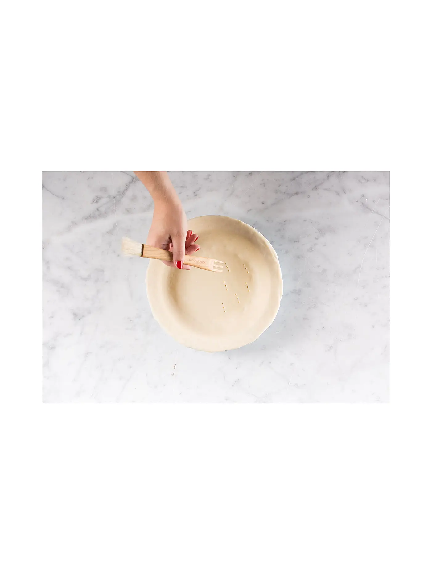 MASON CASH | 2-IN-1 Backpinsel mit Gabe | braun