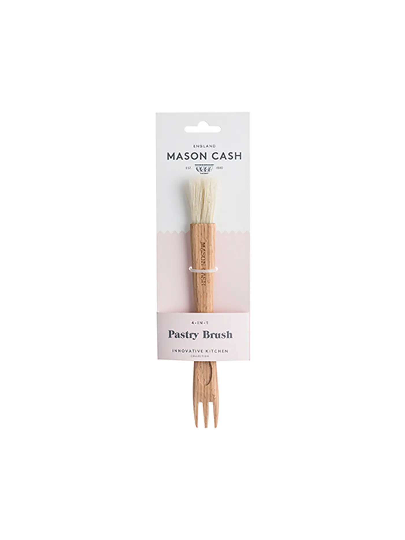 MASON CASH | 2-IN-1 Backpinsel mit Gabe | braun