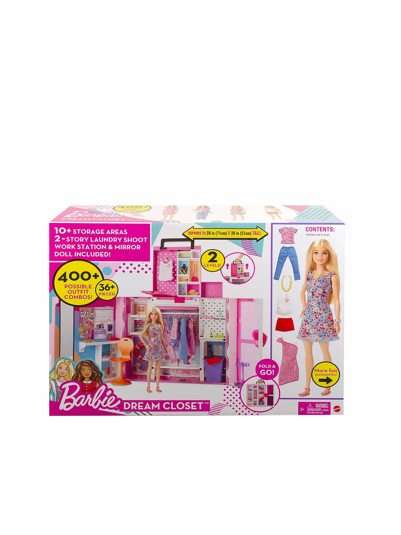 MATTEL | Barbie Traumkleiderschrank mit Puppe, Moden & Accessoires | keine Farbe