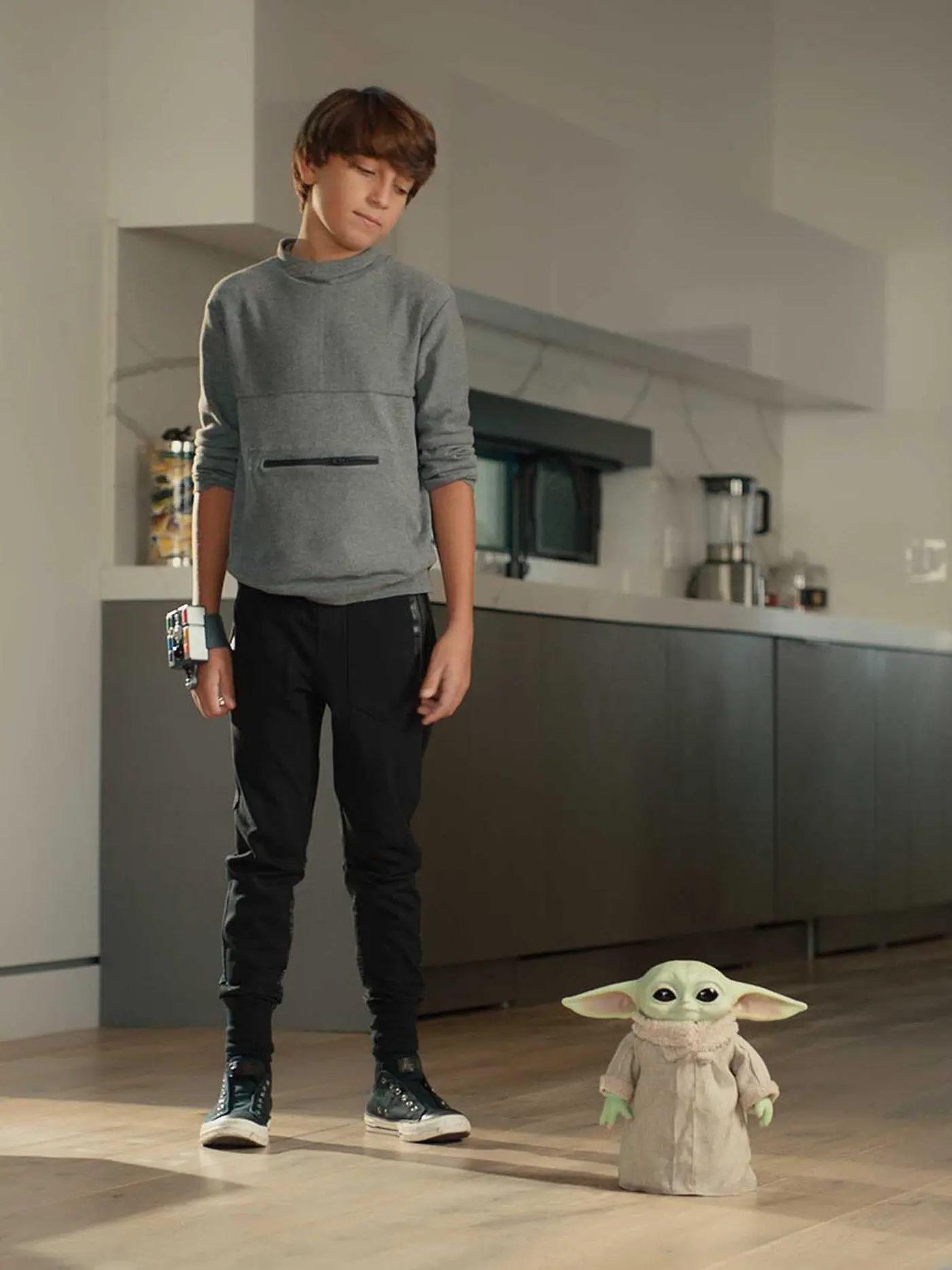 MATTEL | Star Wars Mandalorian The Child Baby Yoda Funktionsplüsch | grün