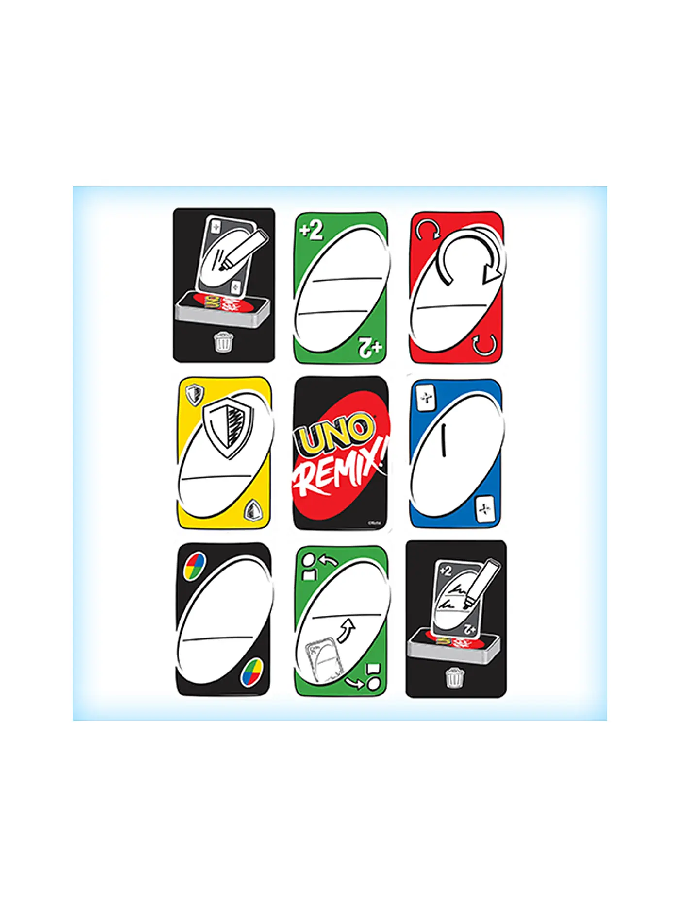 MATTEL | UNO Remix Kartenspiel | keine Farbe