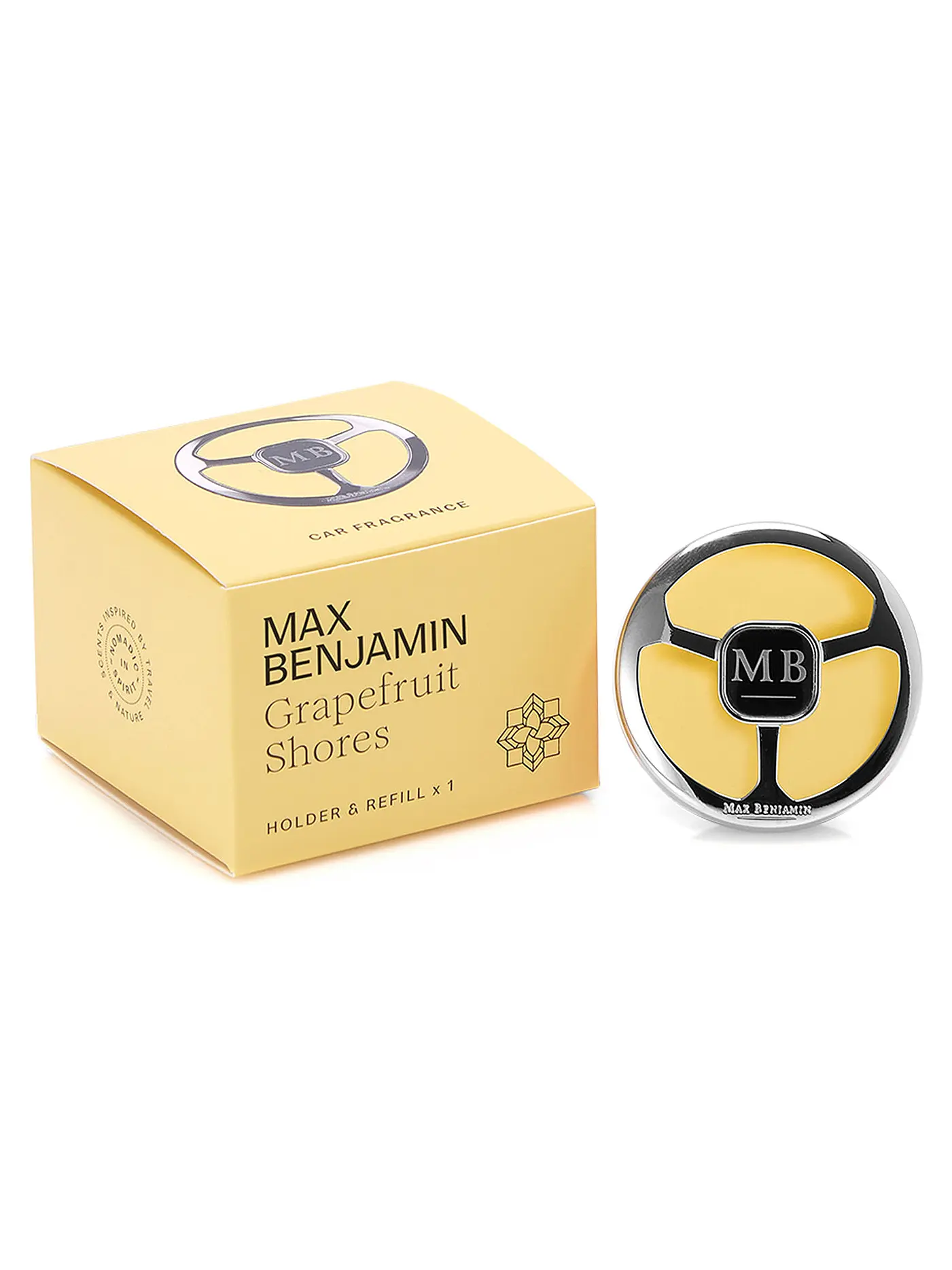 MAX BENJAMIN | Auto Duft CLASSIC COLLECTION Grapefruit Shores | gelb