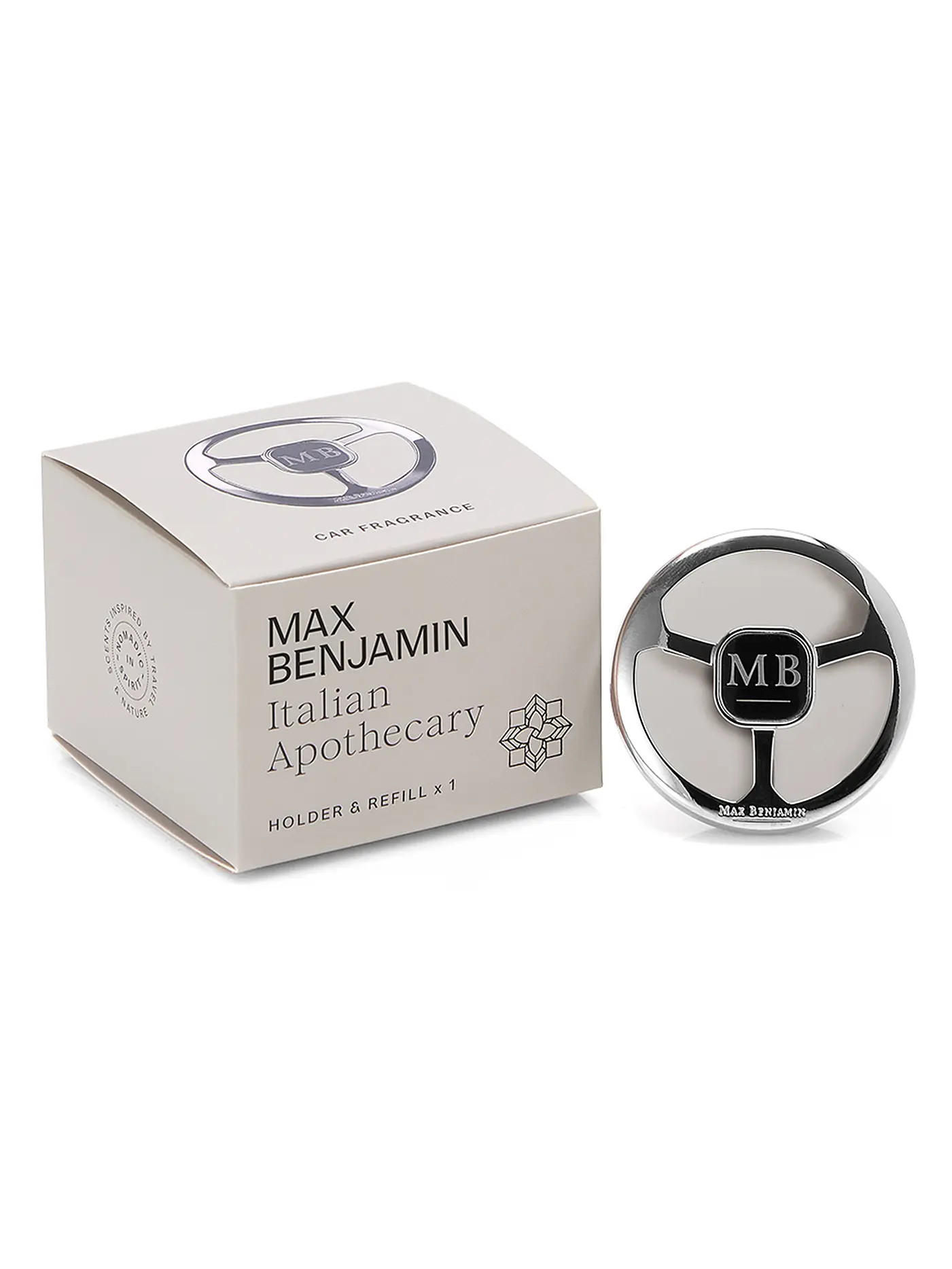 MAX BENJAMIN | Auto Duft CLASSIC COLLECTION Grapefruit Shores | hellgrau