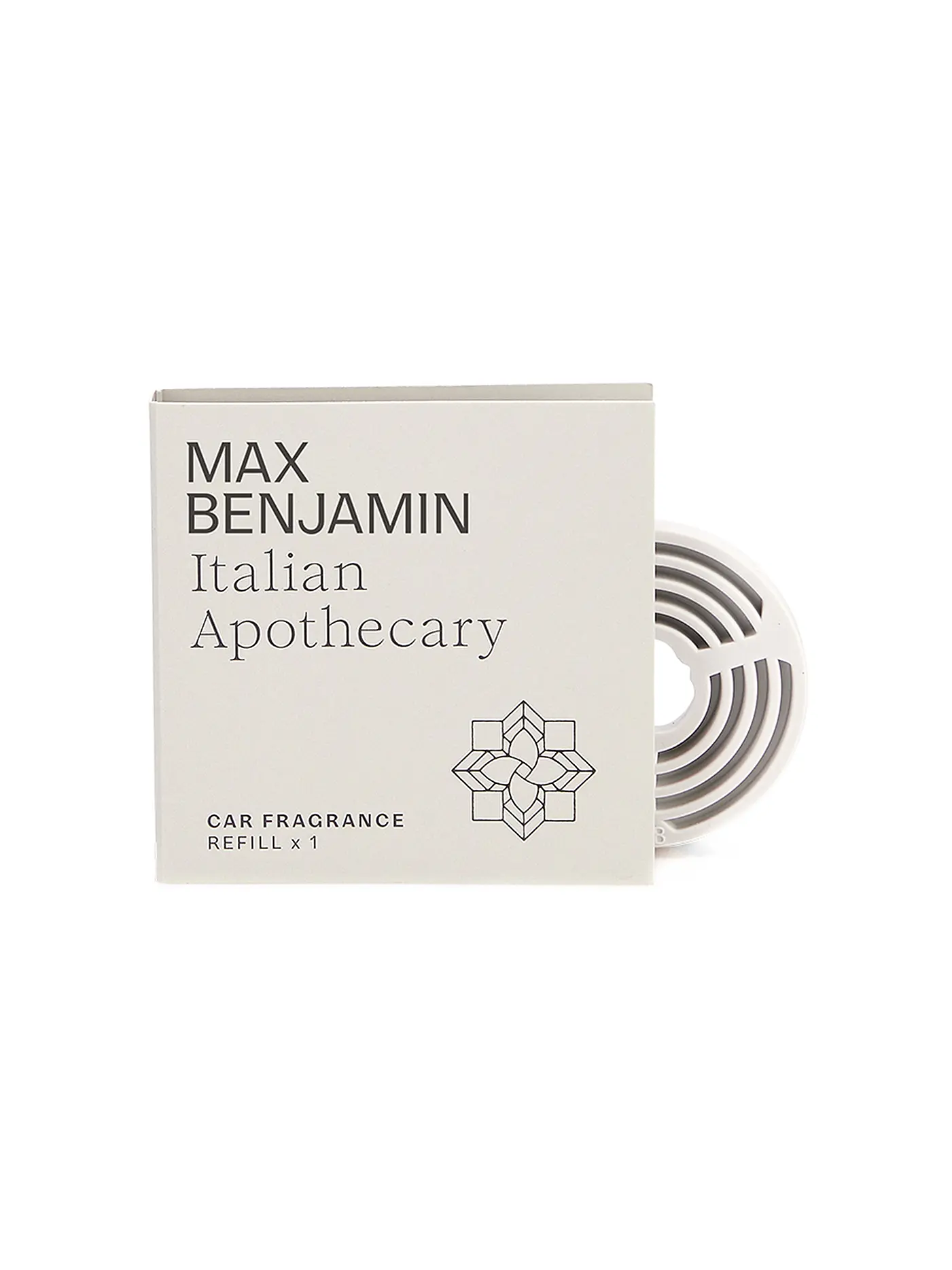 MAX BENJAMIN | Auto Duft Nachfüllung CLASSIC COLLECTION Italian Apothecary | hellgrau