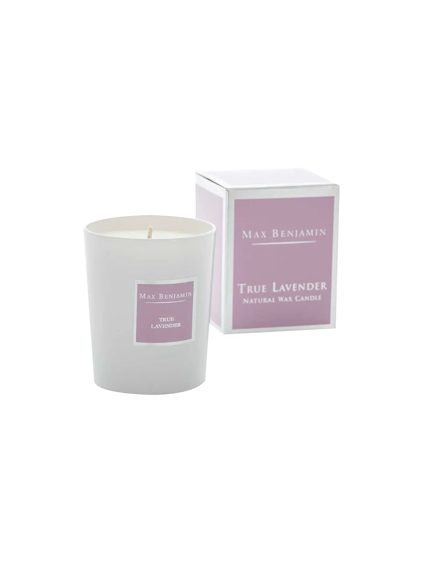 MAX BENJAMIN | Duftkerze "Classic Collection - True Lavender" 190g | lila