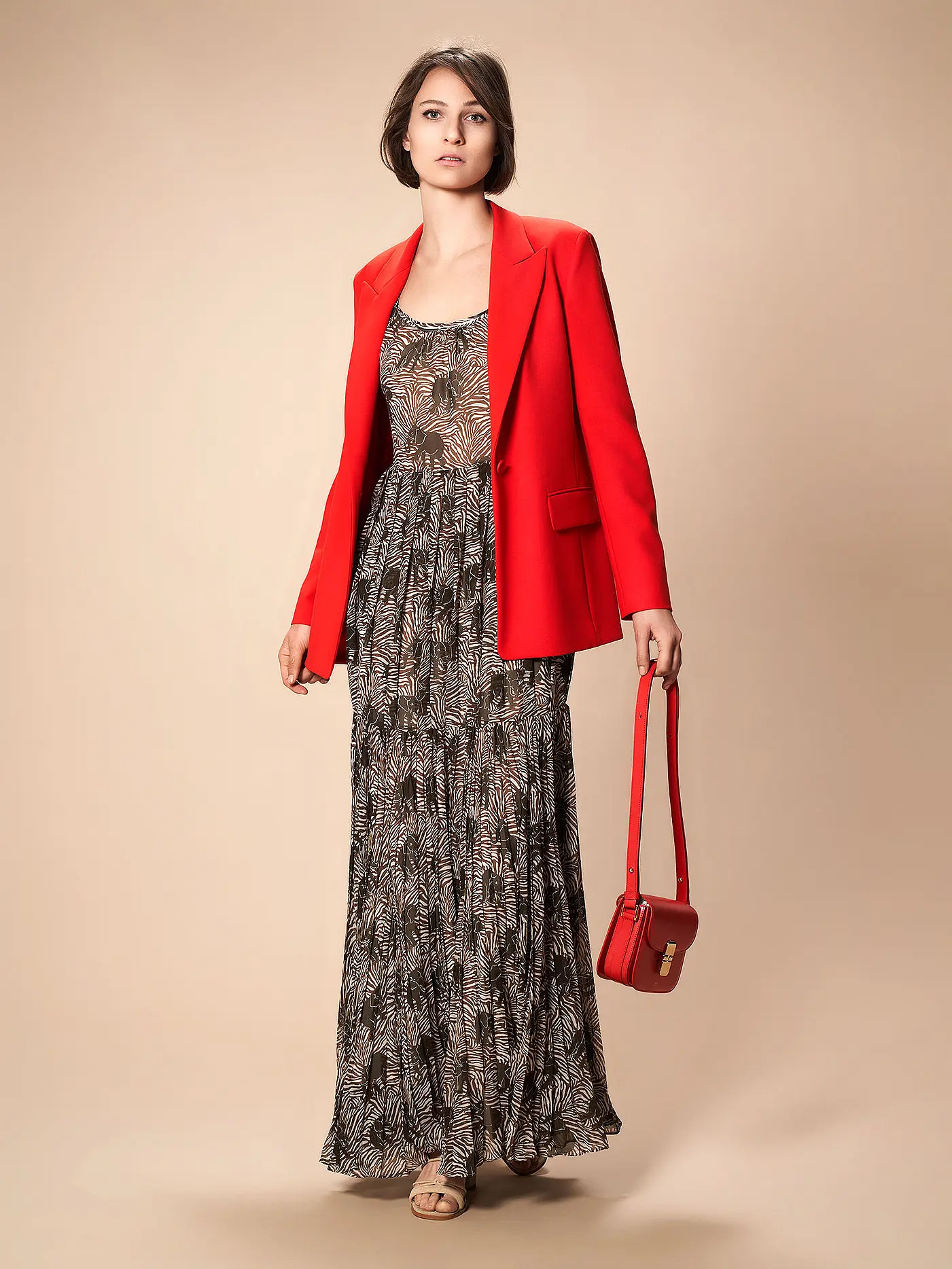 MAX MARA STUDIO | Maxikleid Atzeco | beige