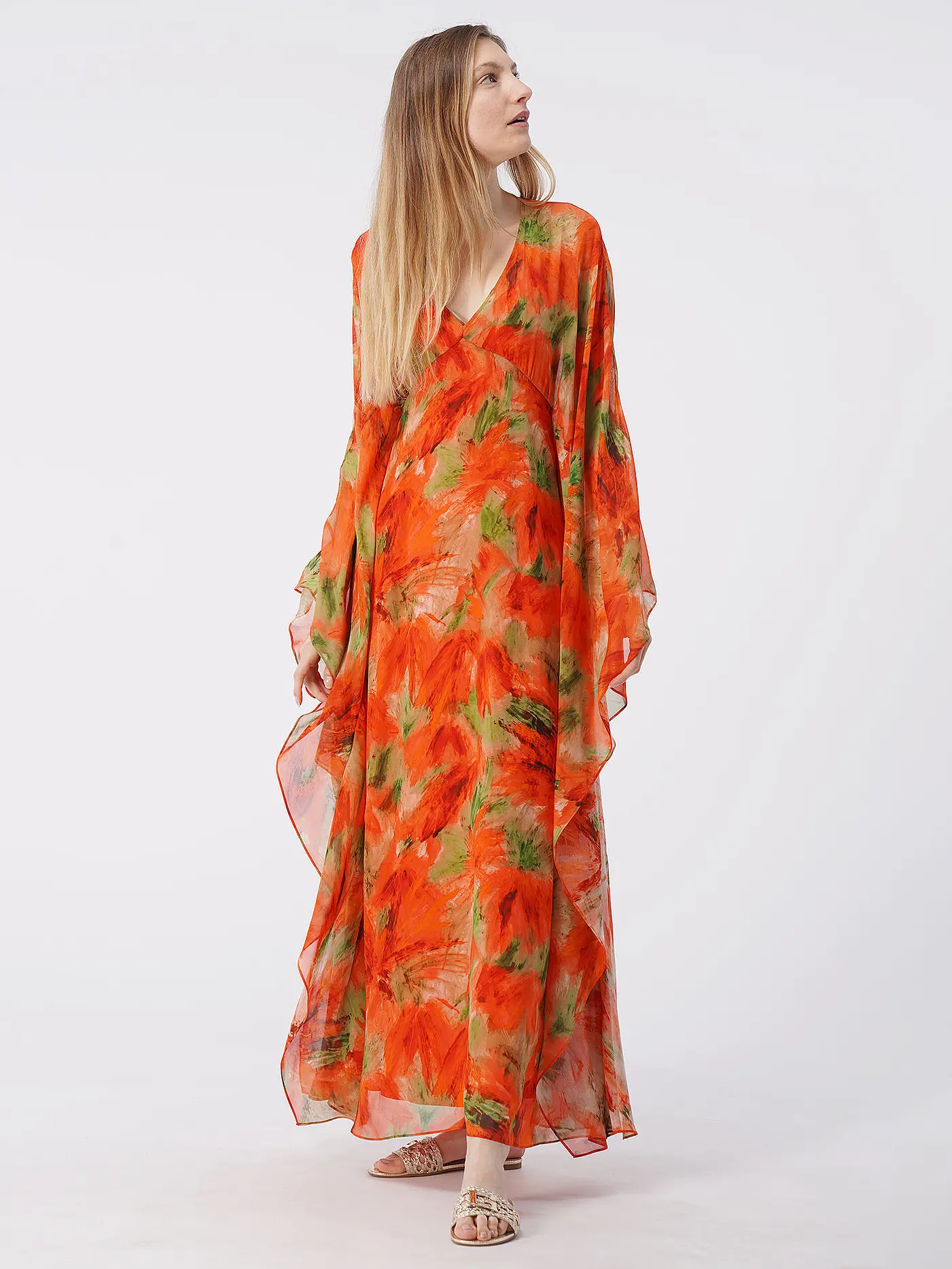 MAX MARA STUDIO | Maxikleid HAROLD | orange