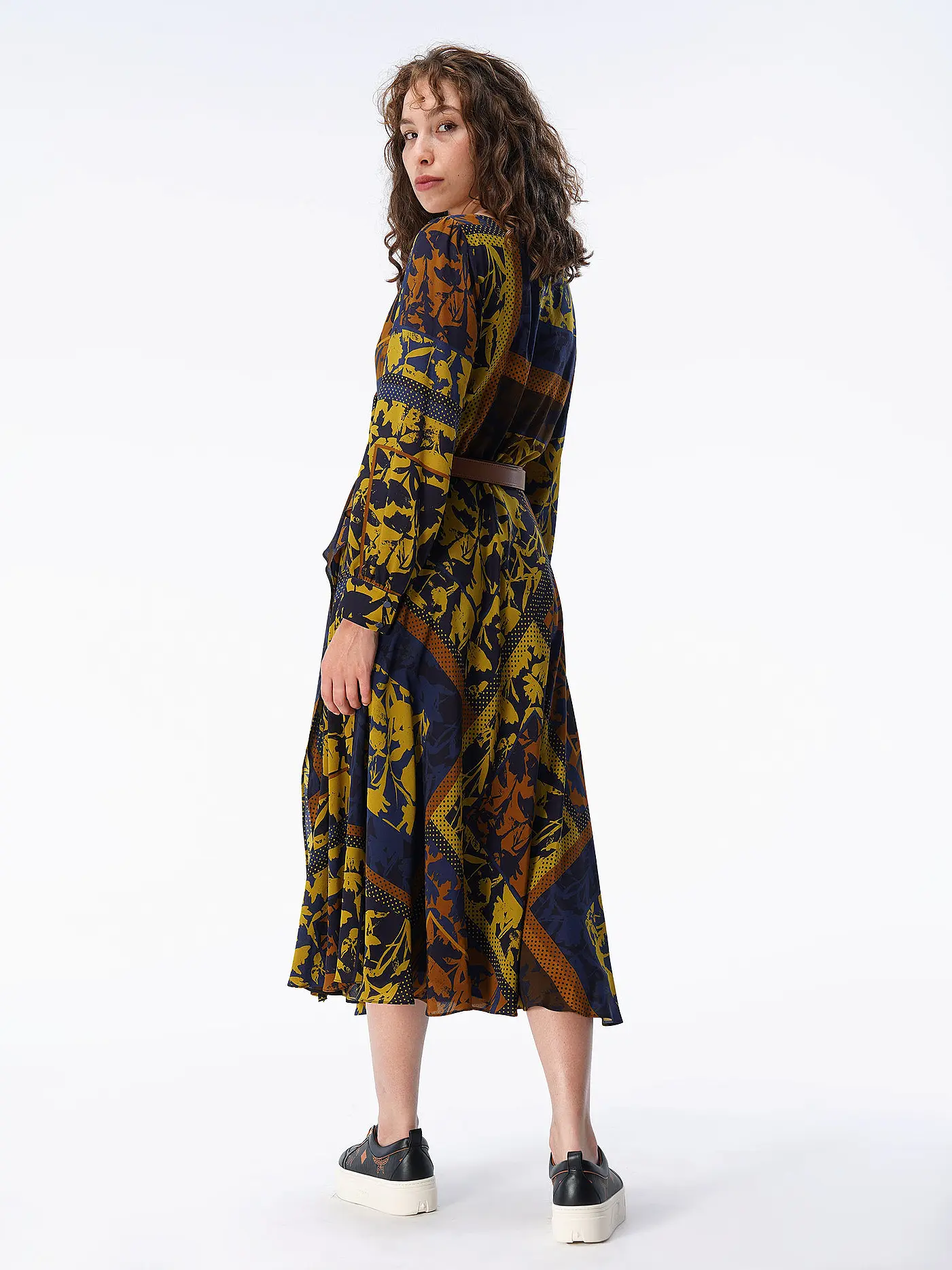 MAX MARA STUDIO | Seidenkleid in Wickeloptik NIRVANA  | blau