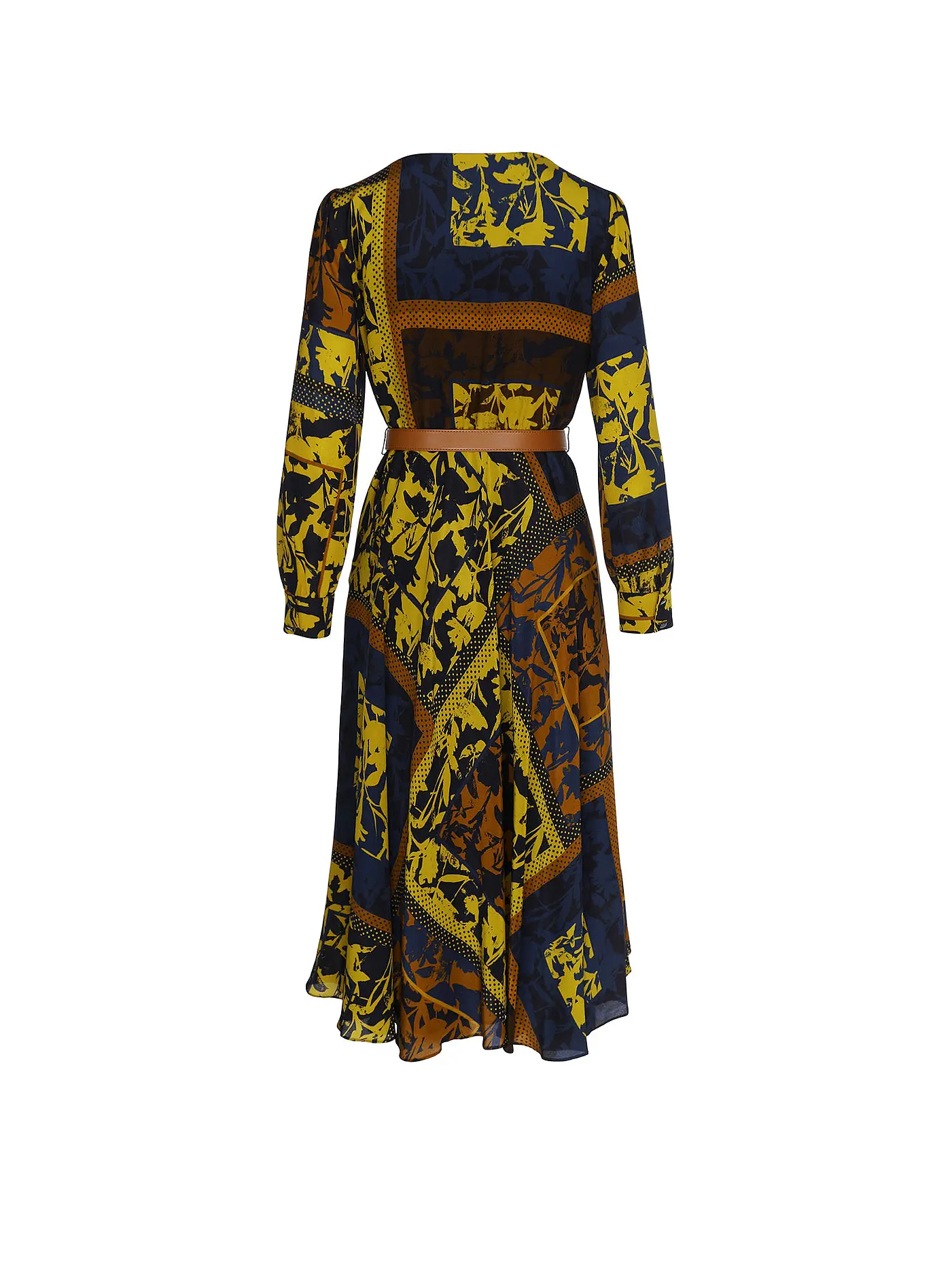 MAX MARA STUDIO | Seidenkleid in Wickeloptik NIRVANA  | blau