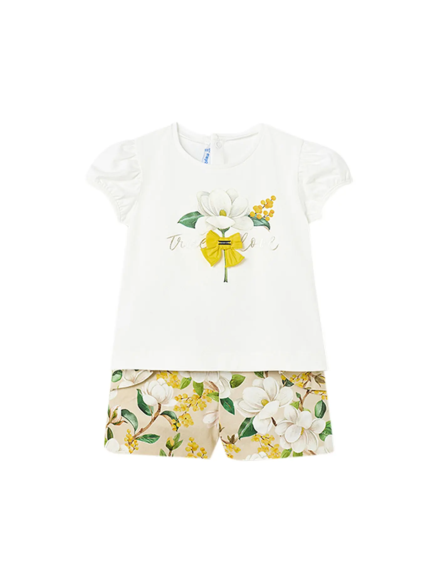 MAYORAL | Baby Set 2-teilig T-Shirt und Shorts | beige