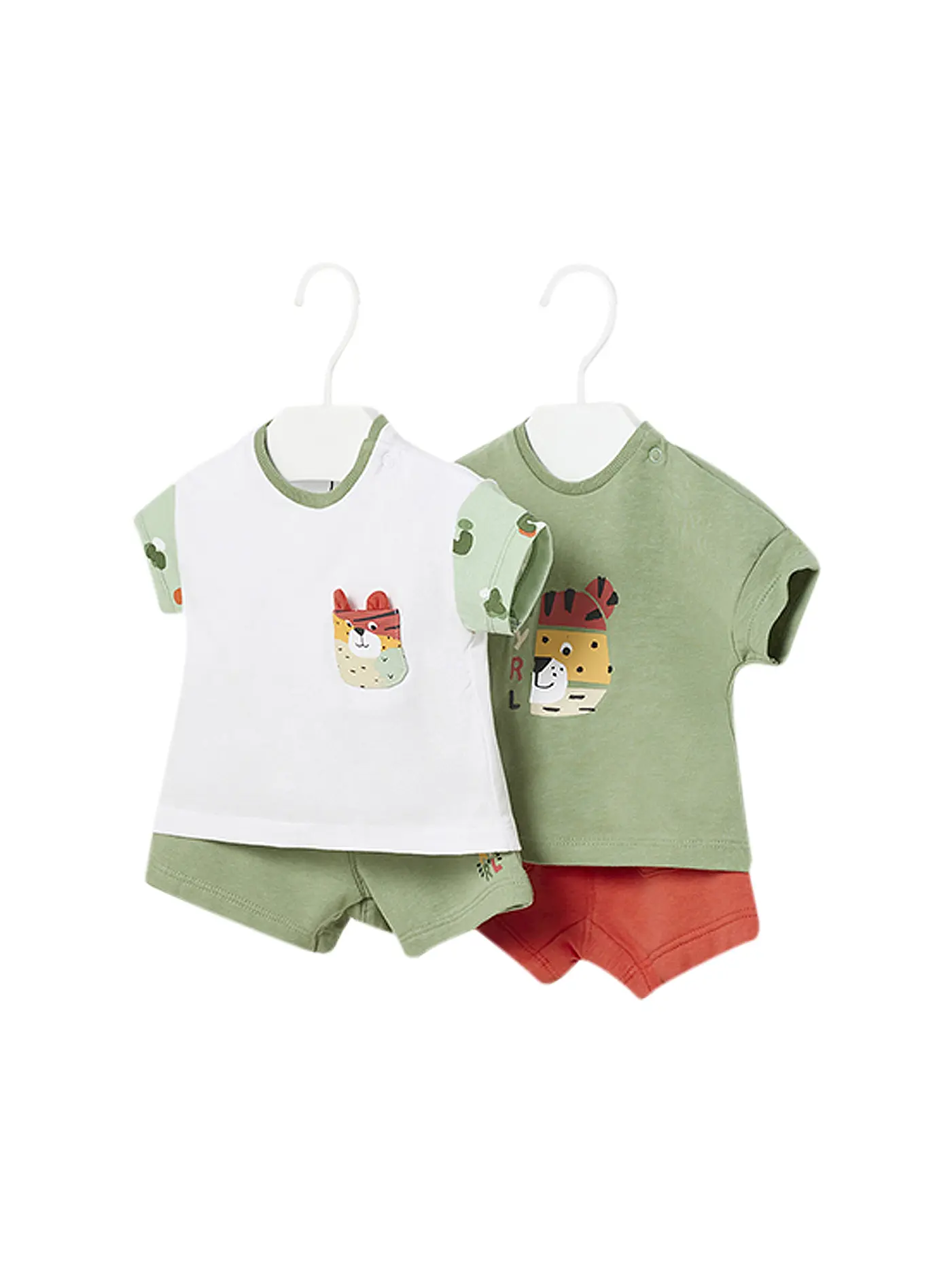 MAYORAL | Baby Set 4-teilig Shirts und Shorts | hellgrün
