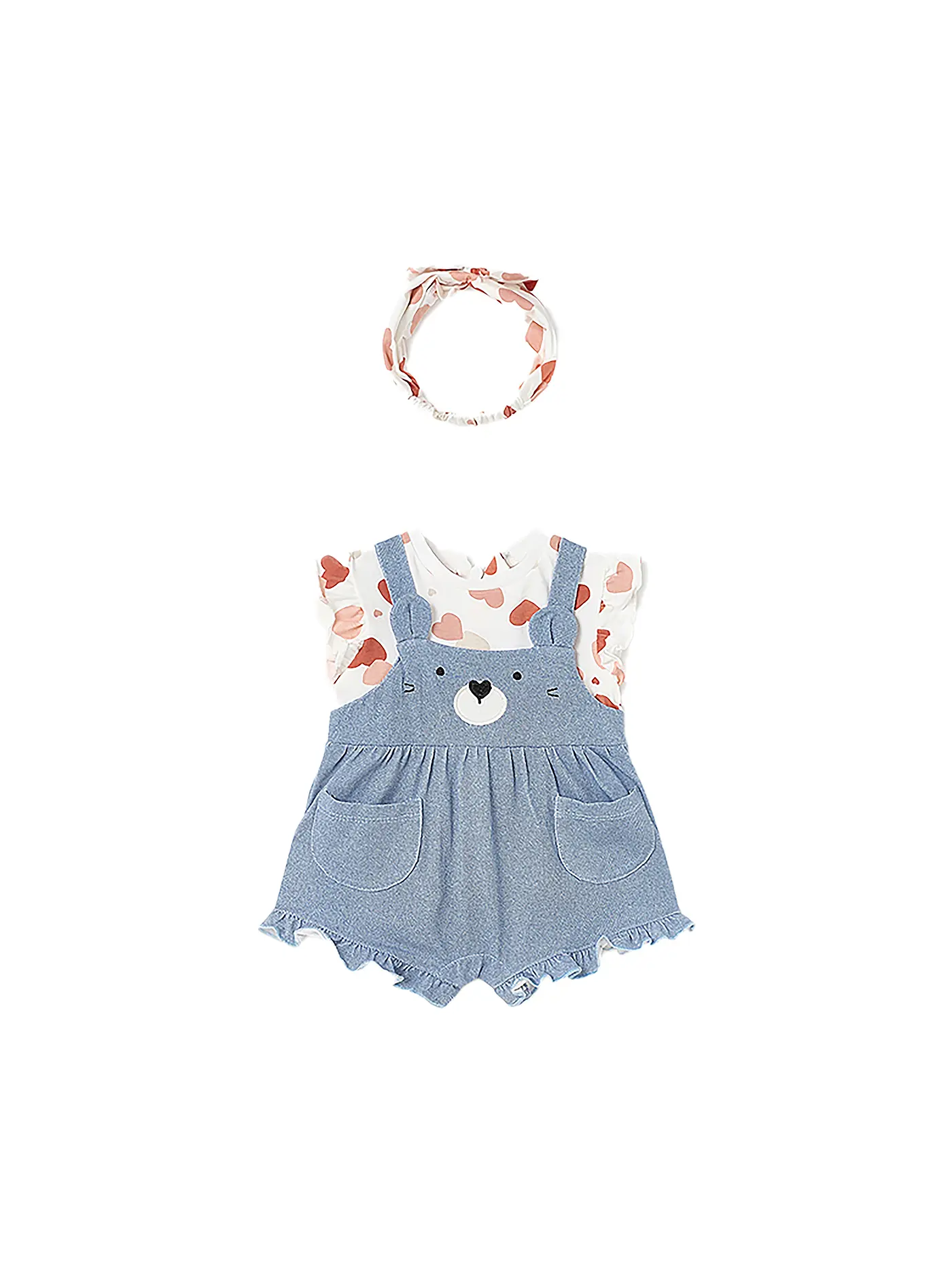MAYORAL | Baby Set Strampler und Haarband 2-teilig | orange