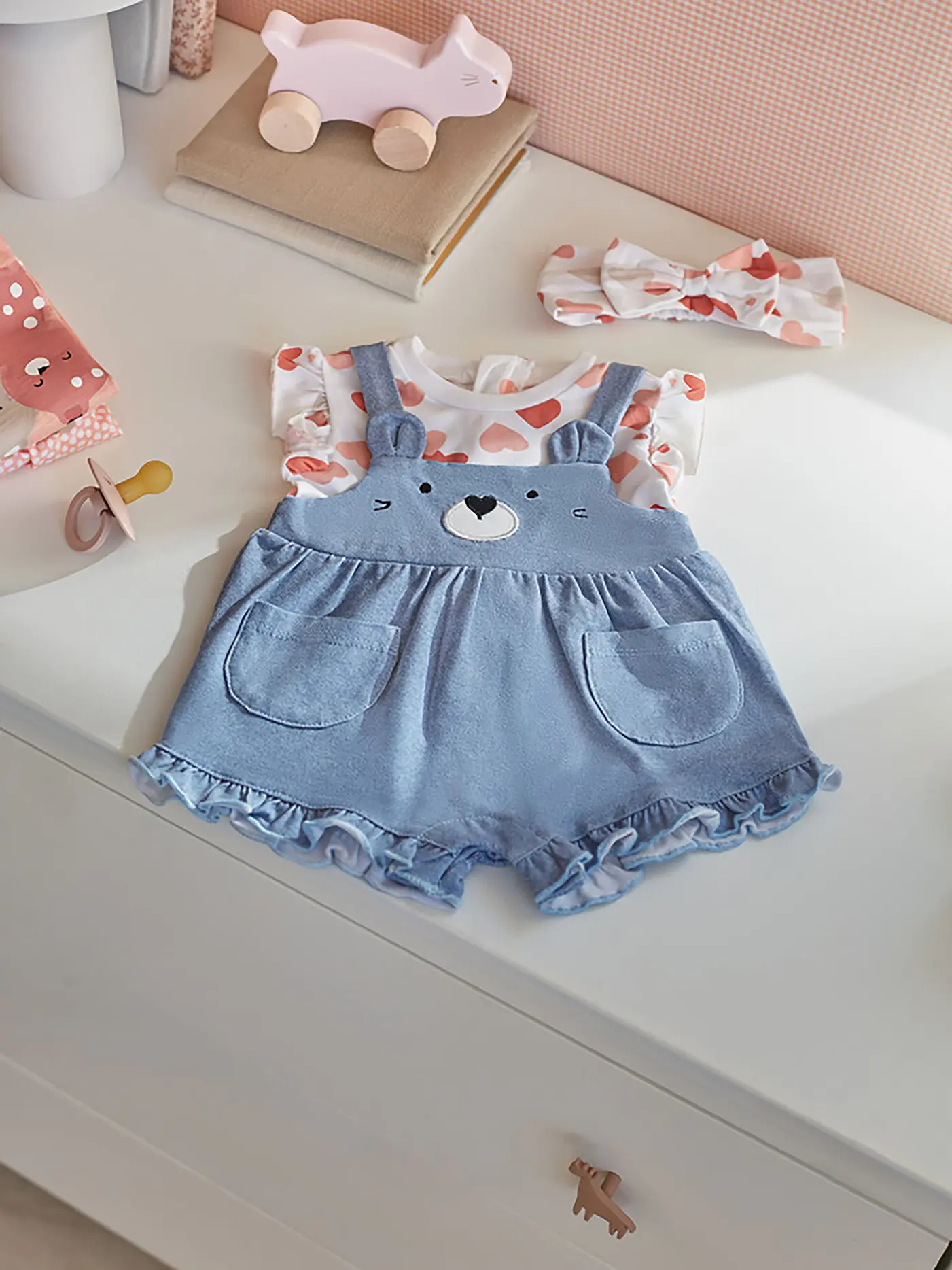 MAYORAL | Baby Set Strampler und Haarband 2-teilig | orange