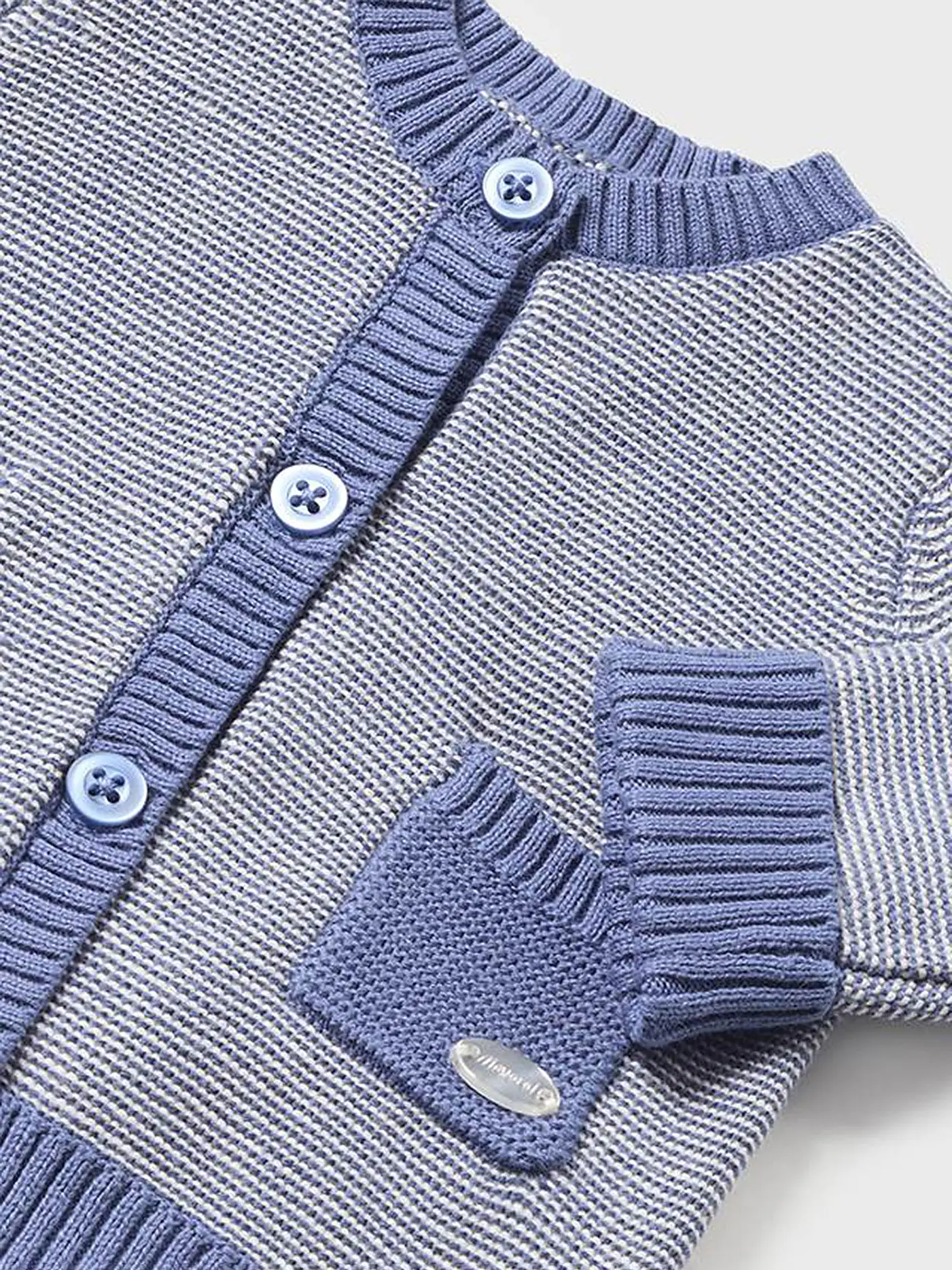 MAYORAL | Baby Set Strickjacke, Shirt und Hose 3-teilig | blau