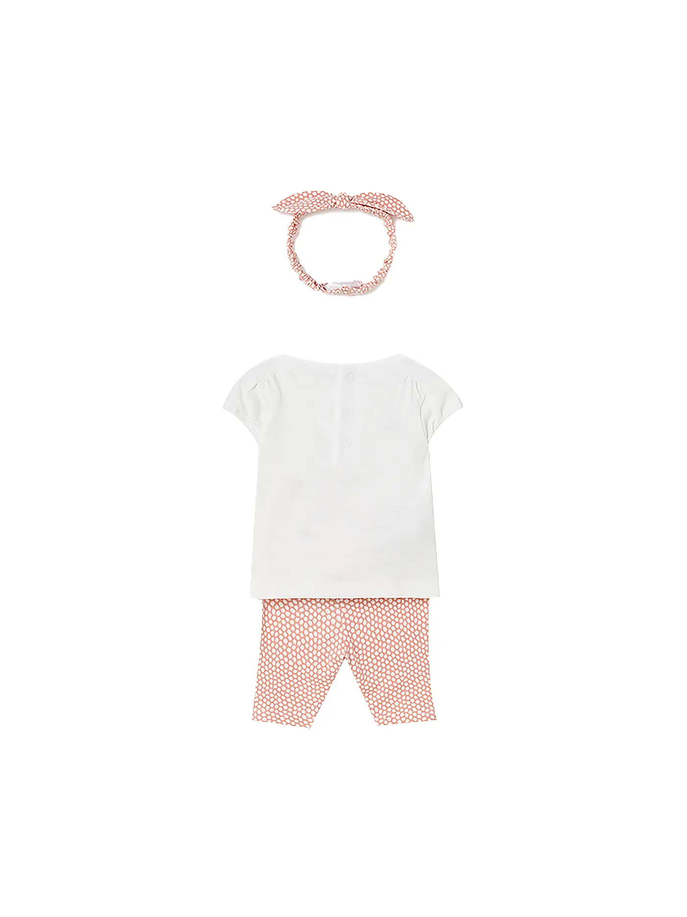 MAYORAL | Baby Set T-Shirt, Caprihose und Haarband 3-teilig | orange