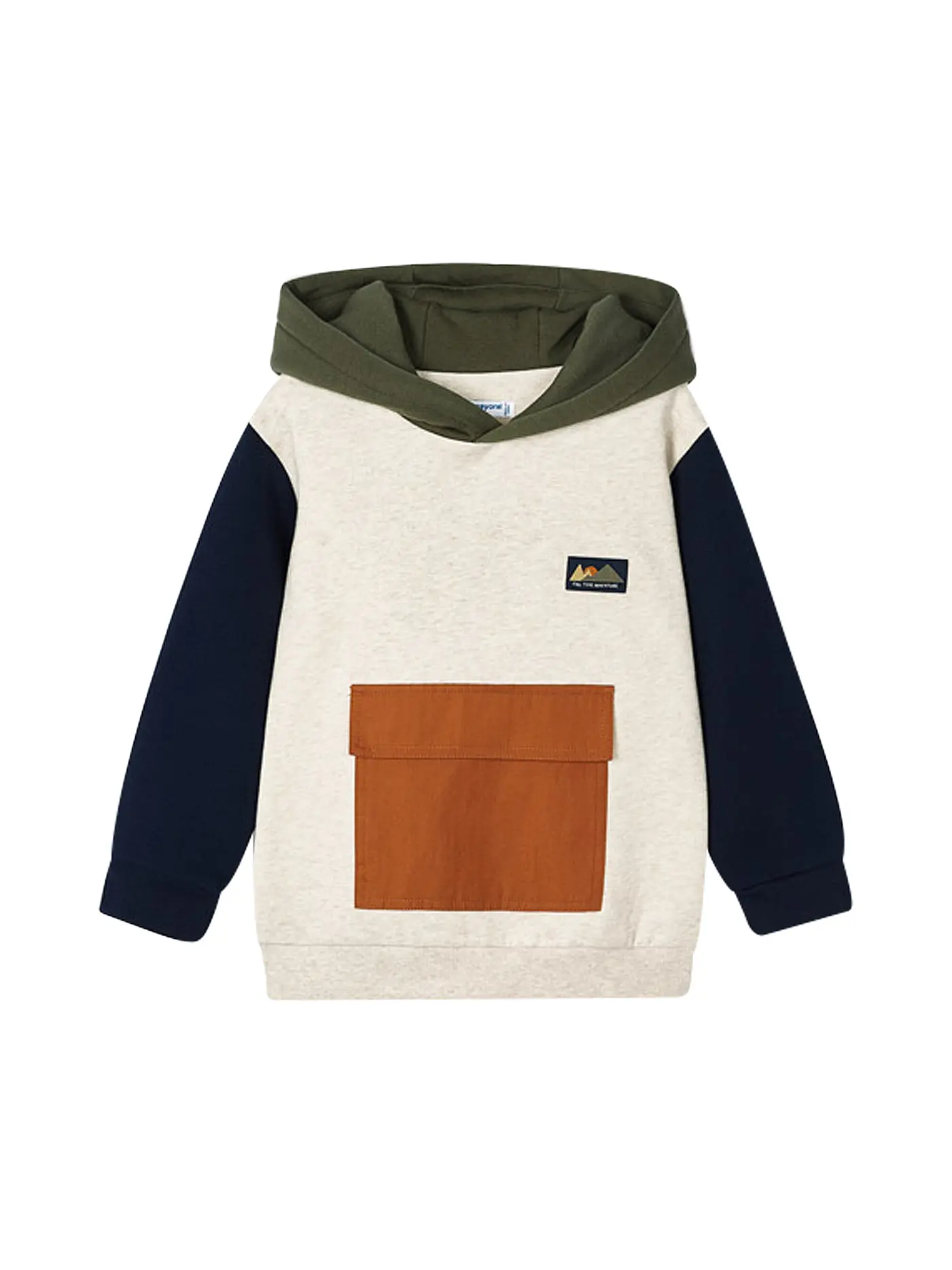 MAYORAL | Jungen Kapuzensweater - Hoodie | beige