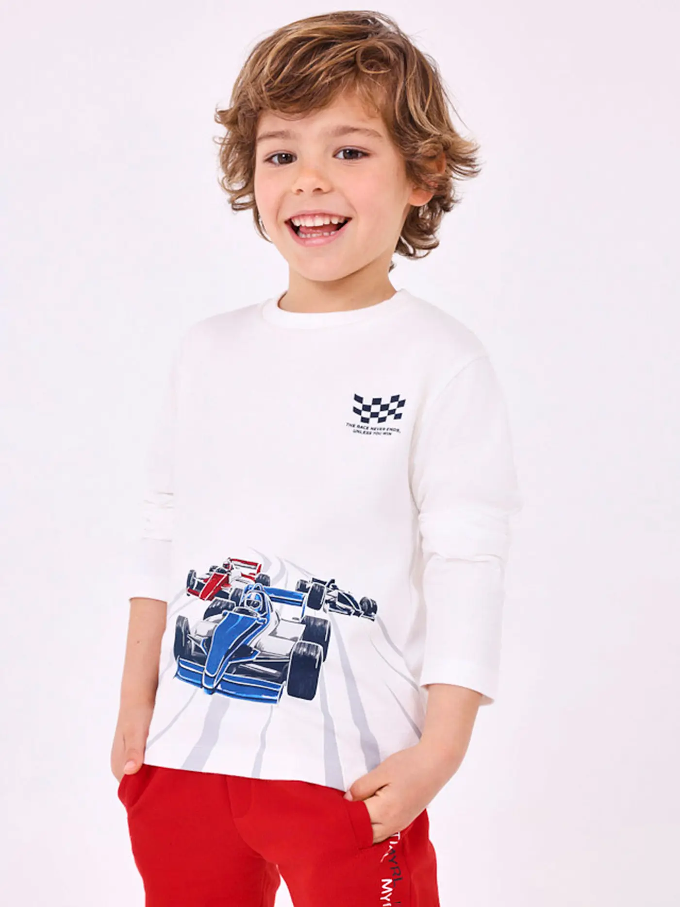 MAYORAL | Jungen Langarmshirt | weiss