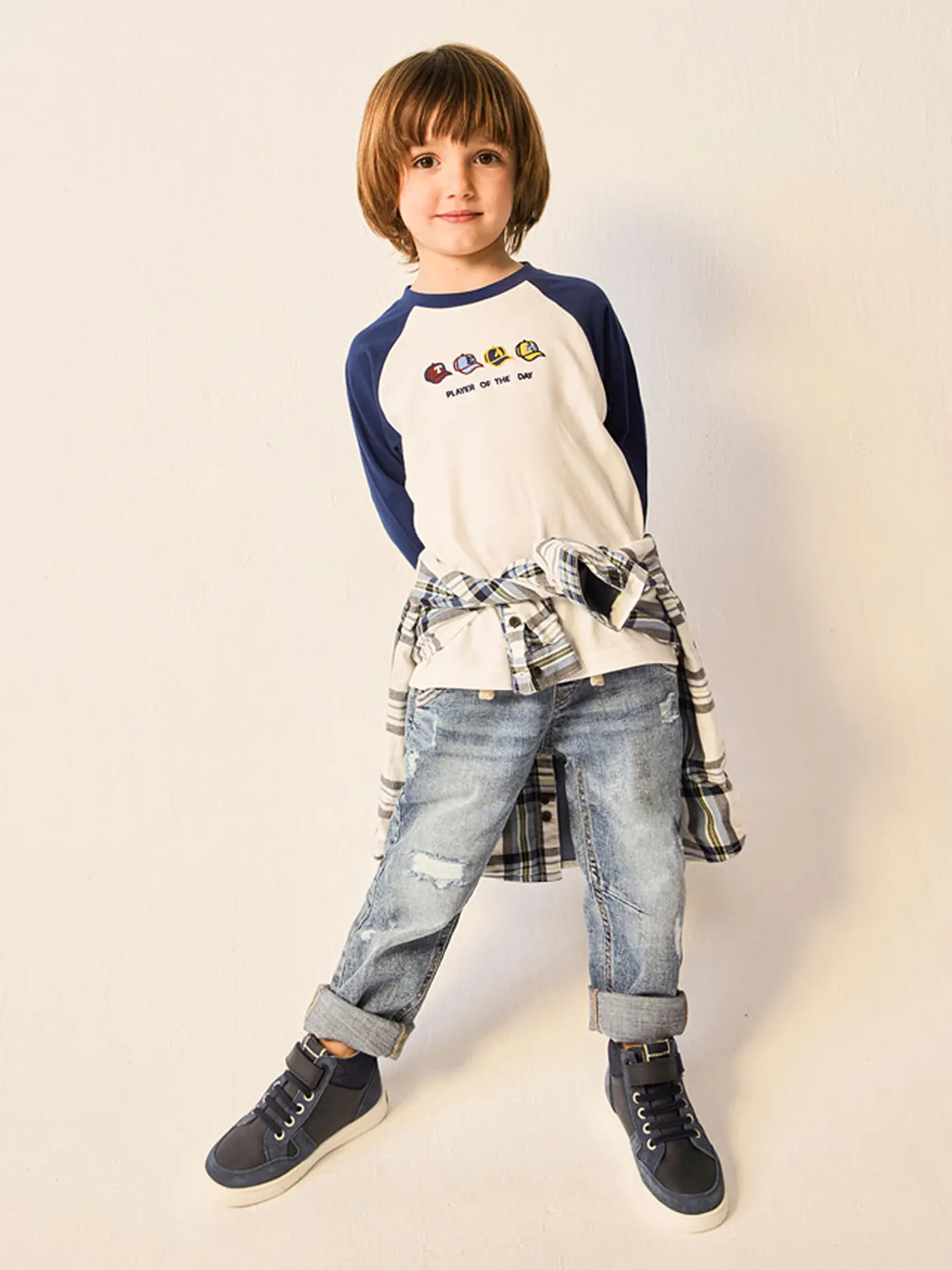 MAYORAL | Jungen Langarmshirt | weiss