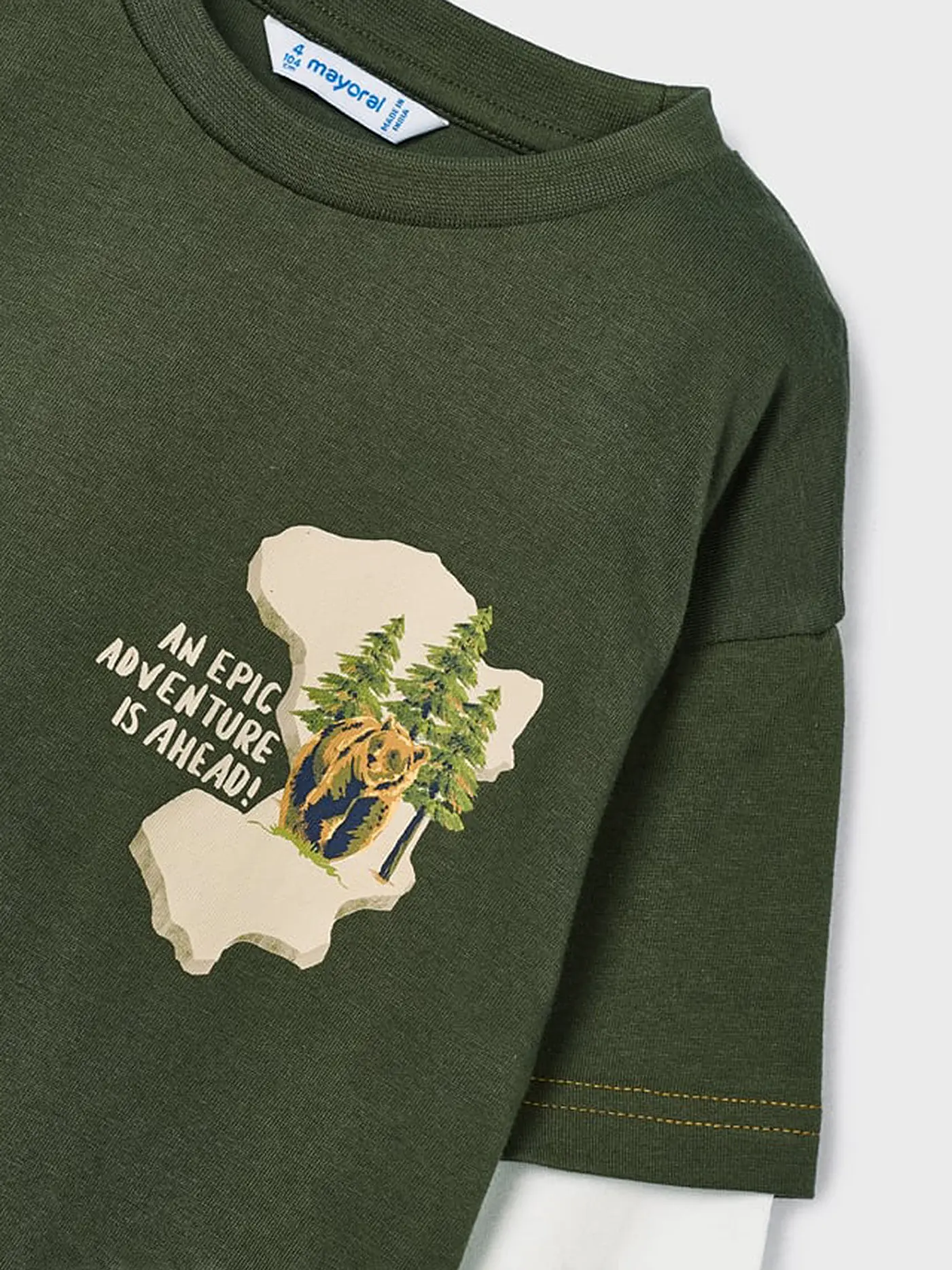 MAYORAL | Jungen Langarmshirt | dunkelgrün