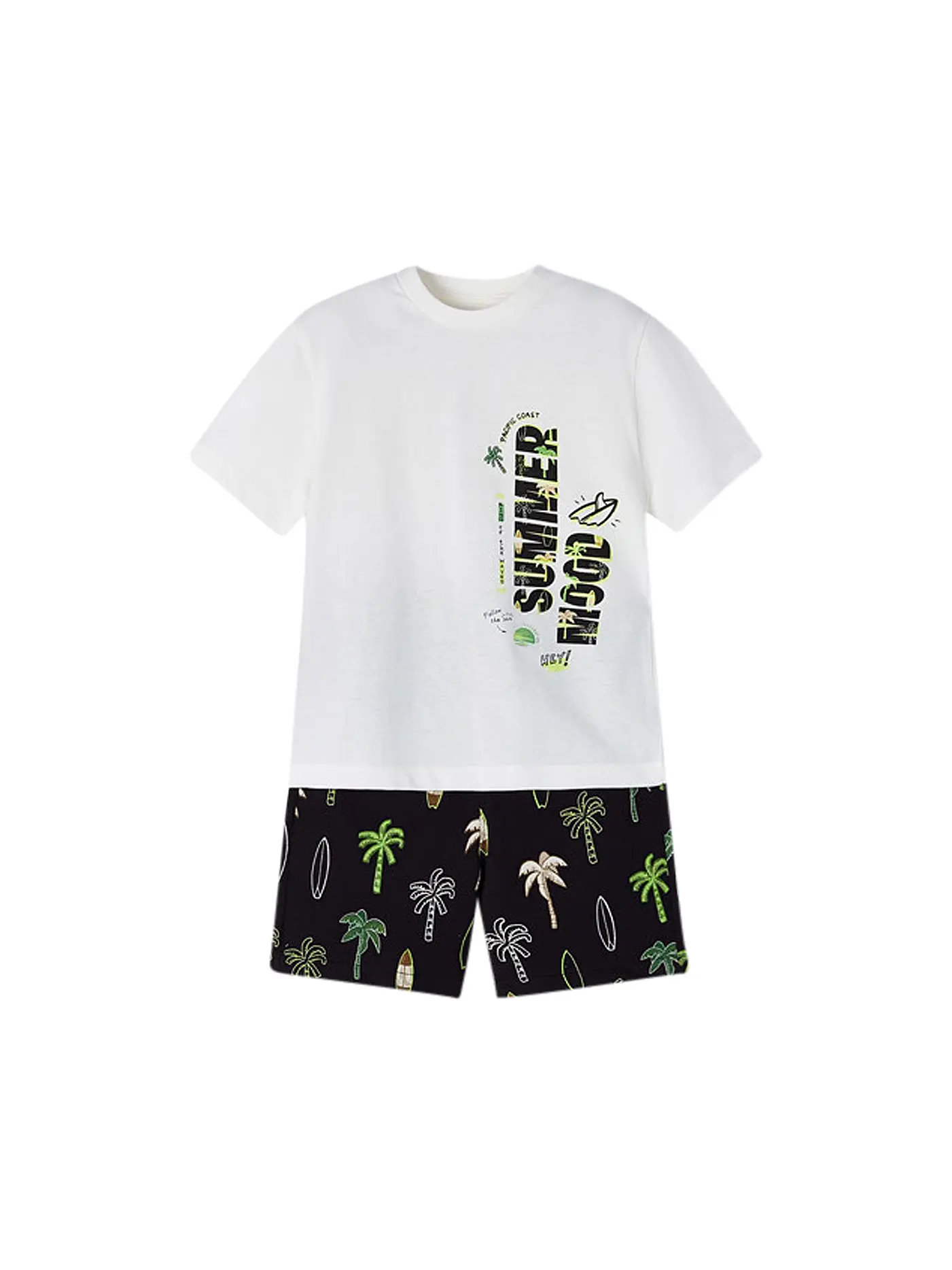 MAYORAL | Jungen Set 2-teilig Shirt mit Shorts | schwarz