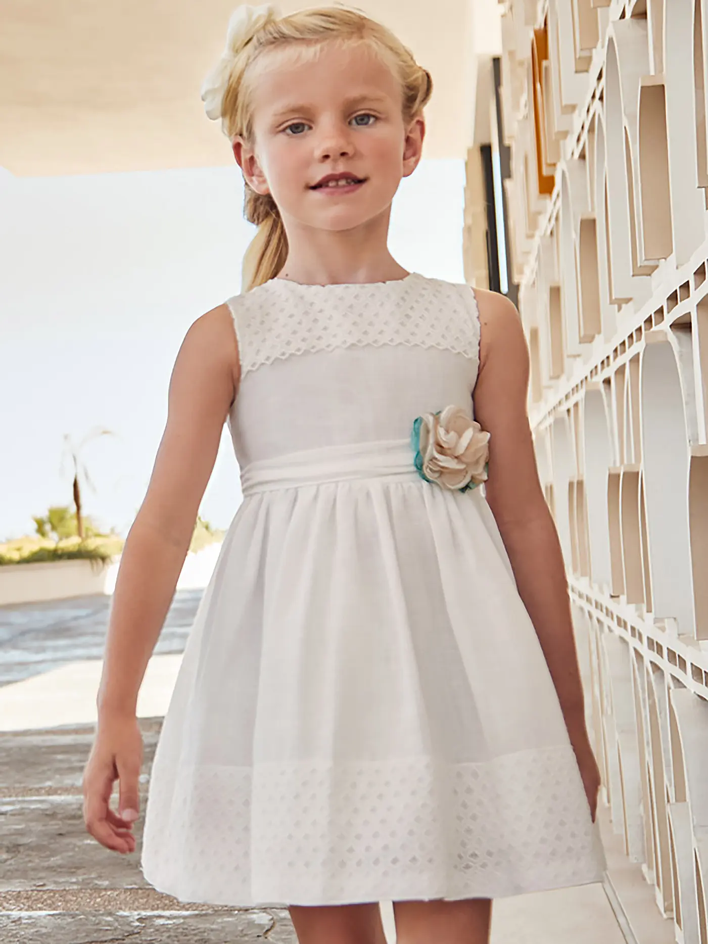 MAYORAL | Mädchen Kleid | creme