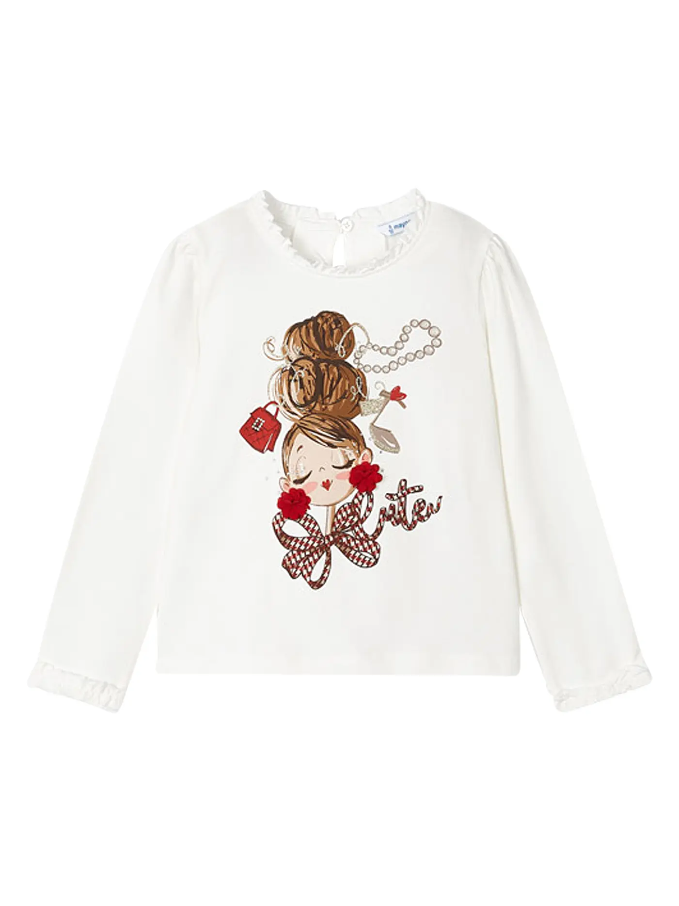 MAYORAL | Mädchen Langarmshirt | weiss