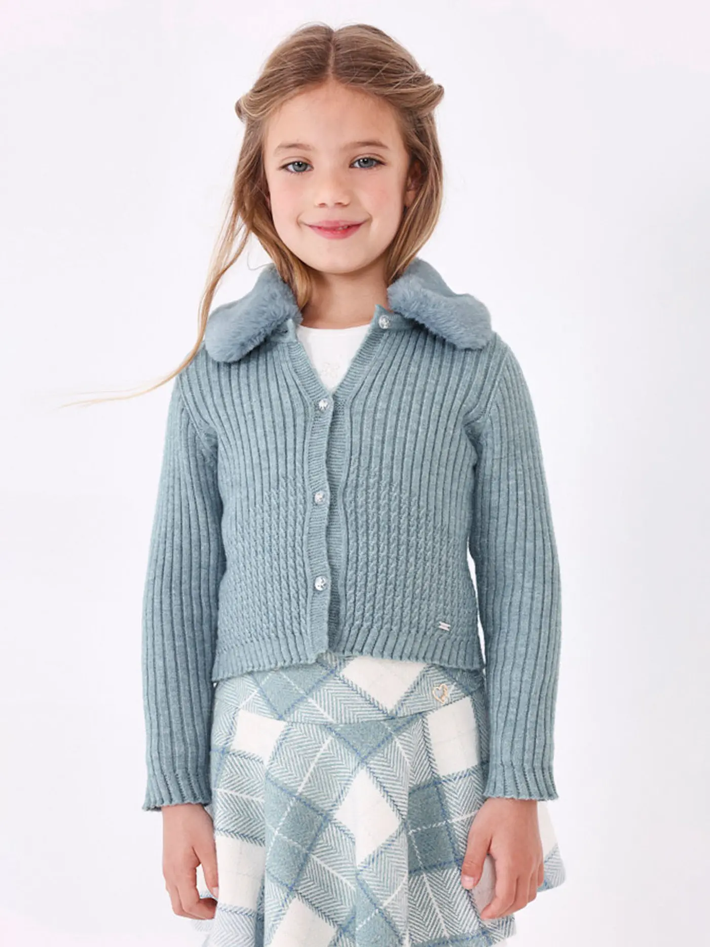 MAYORAL | Mädchen Strickjacke | hellblau