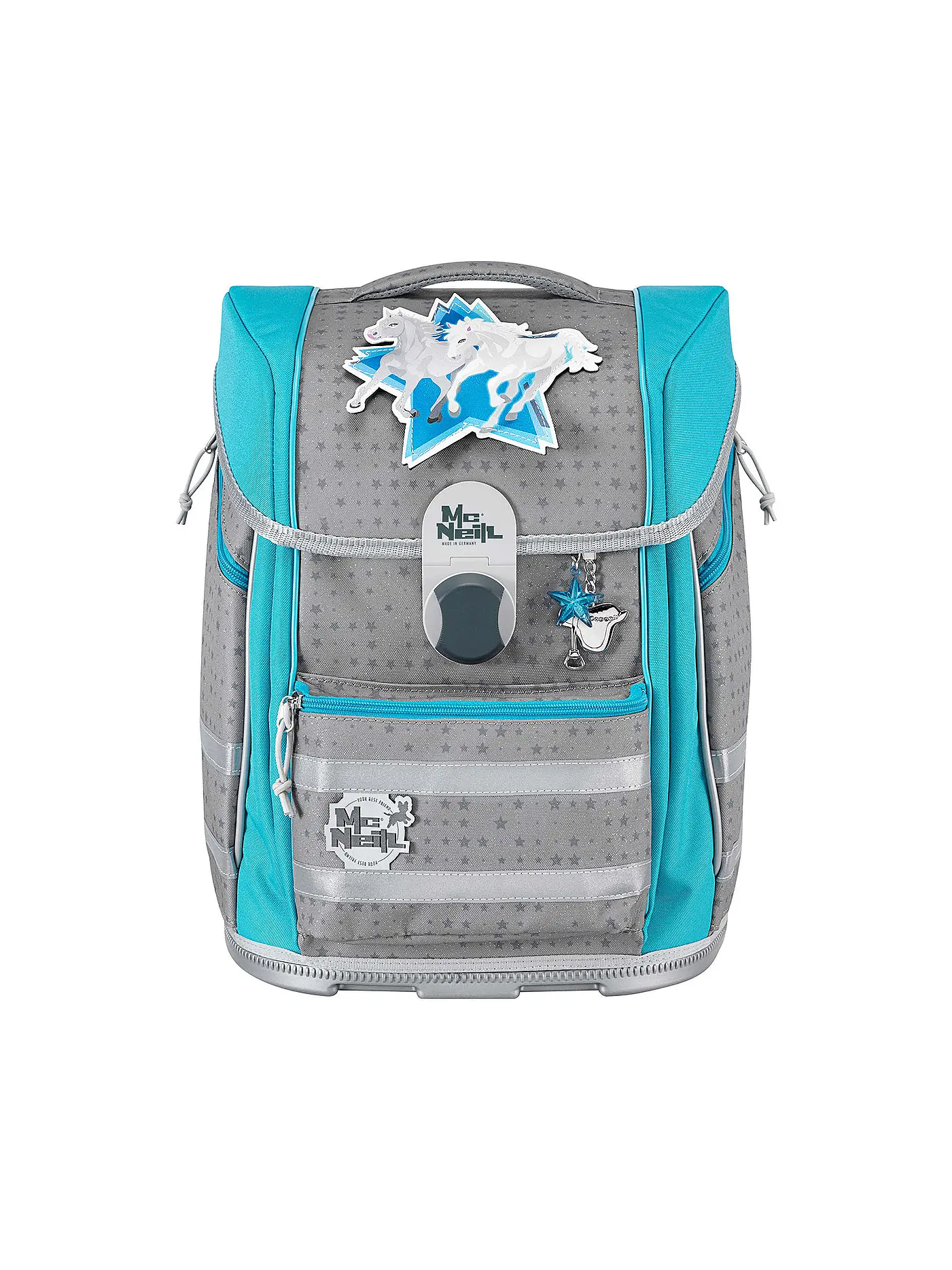 MC NEILL | Schultaschen Set Biggy 5tlg Star | grau