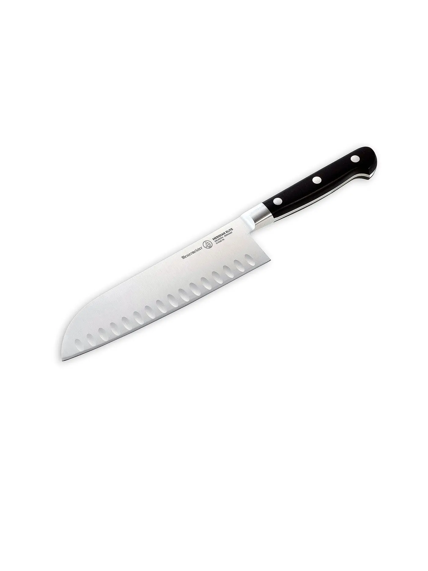 MESSERMEISTER | Santoku Messer MERIDIAN ELITE 17,8cm  | schwarz