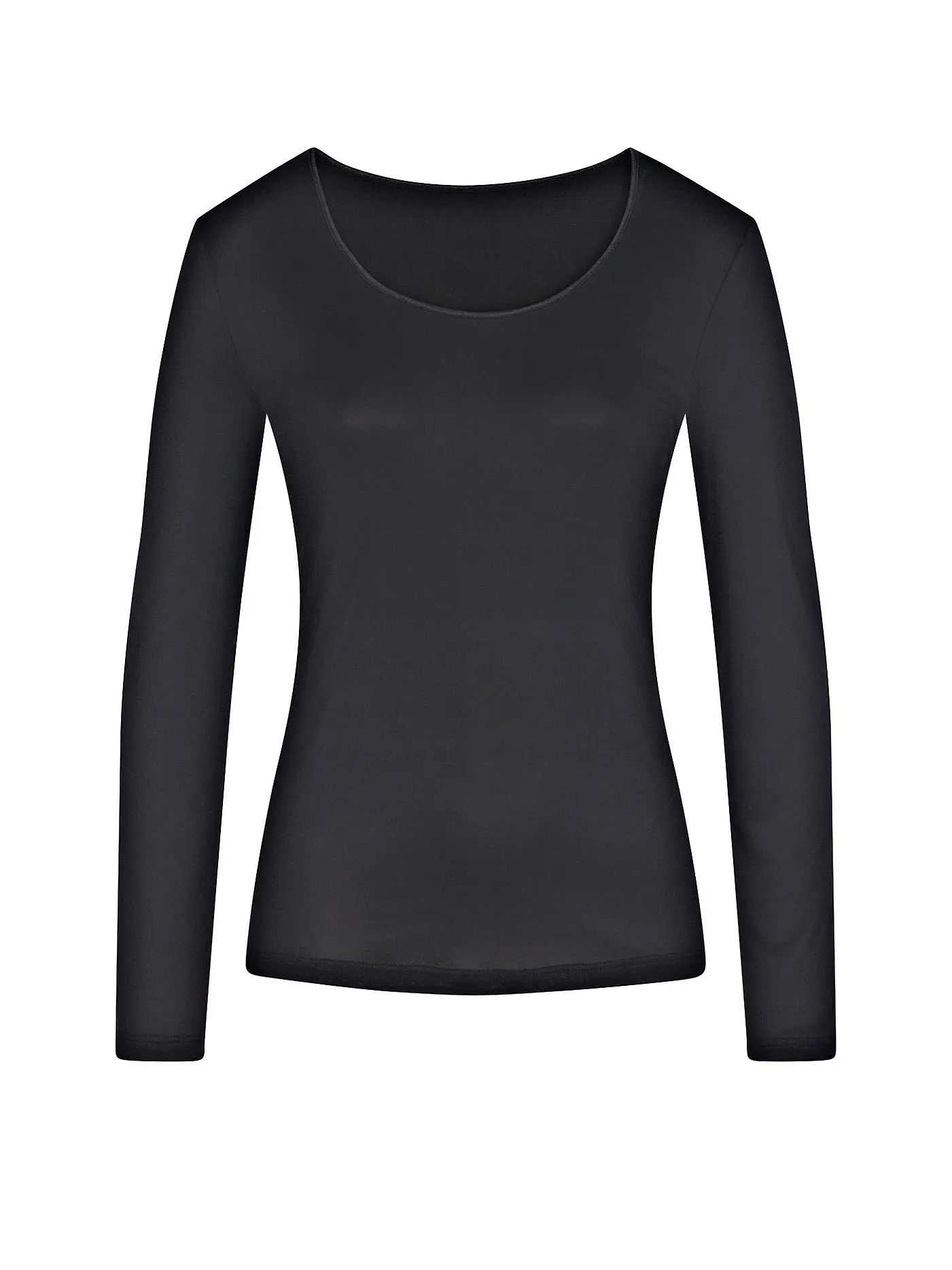 MEY | Langarmshirt "Emotion" (Schwarz) | schwarz